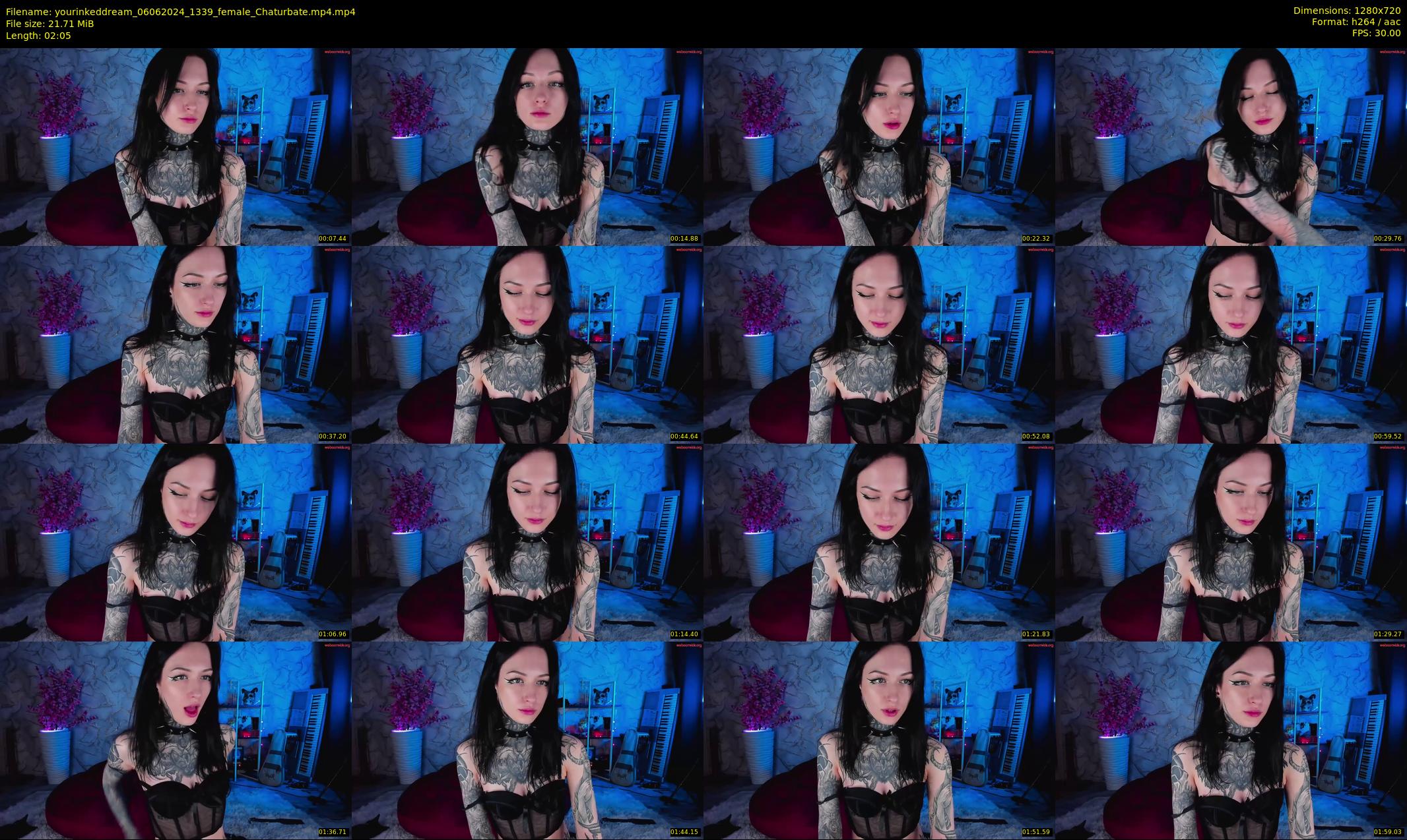 yourinkeddream — 3 minute Chaturbate couple cam show recording, 720p, Jun 6, 2024