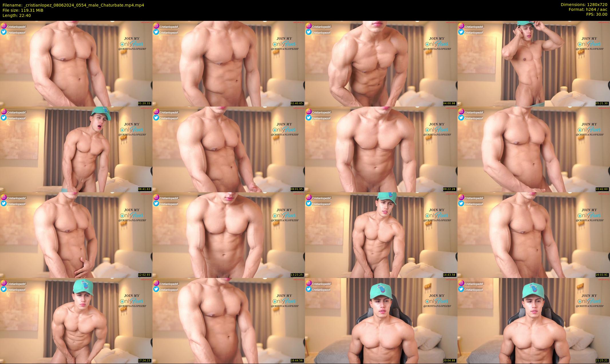 _cristianlopez — 23 minute Chaturbate male cam show recording, 720p, Jun 8, 2024