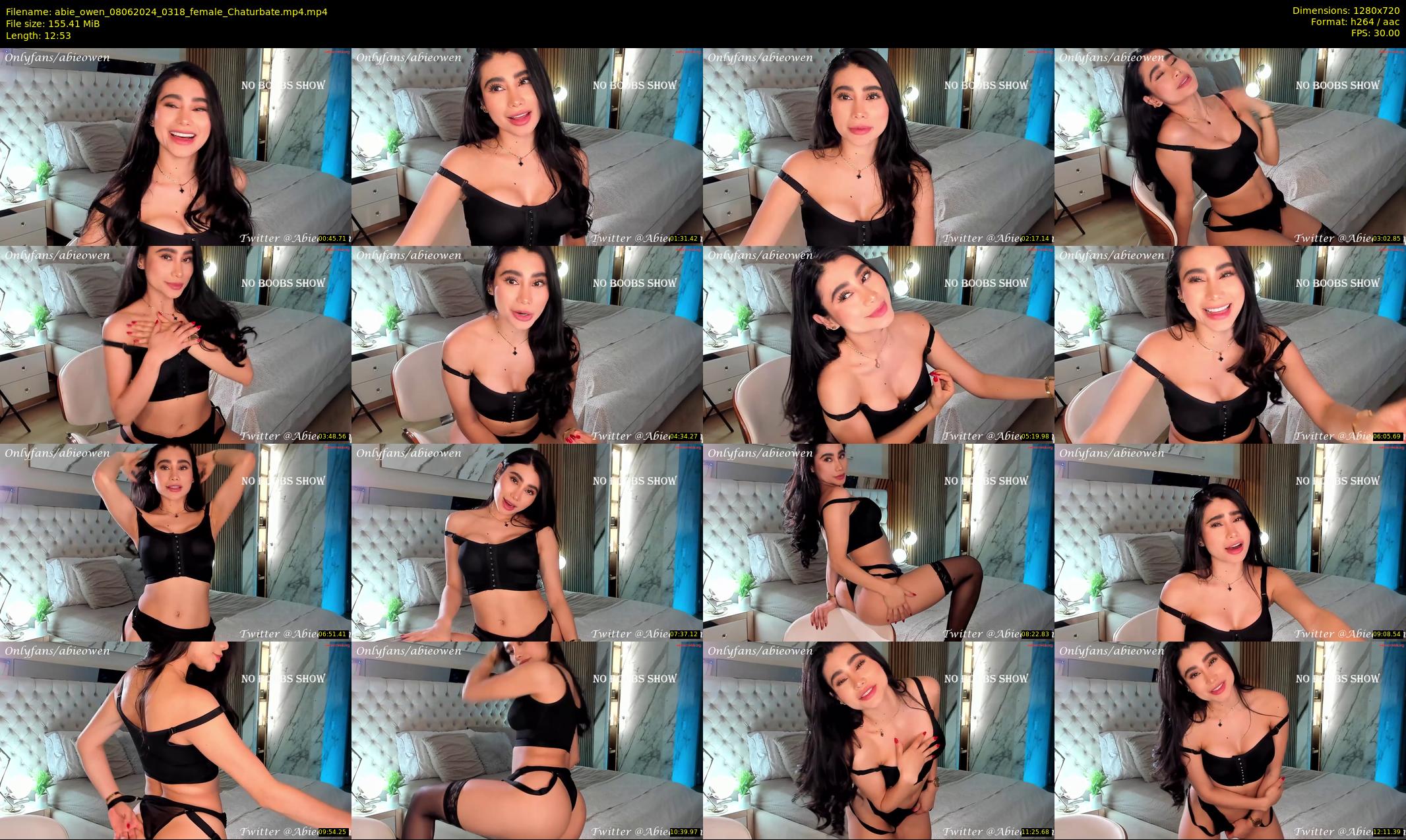 abie_owen — 13 minute Chaturbate female cam show recording, 720p, Jun 8, 2024