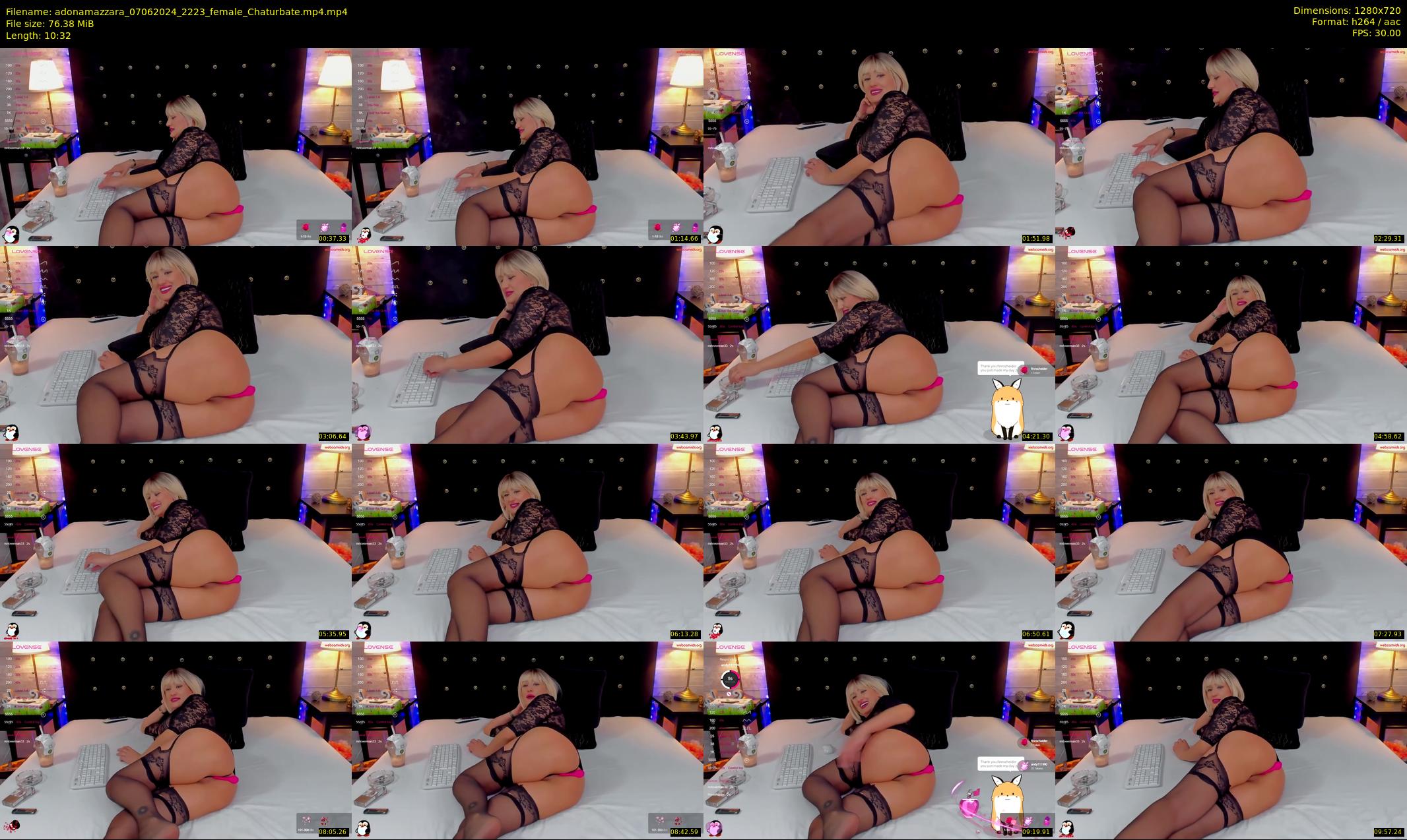 adonamazzara — 11 minute Chaturbate female cam show recording, 720p, Jun 7, 2024