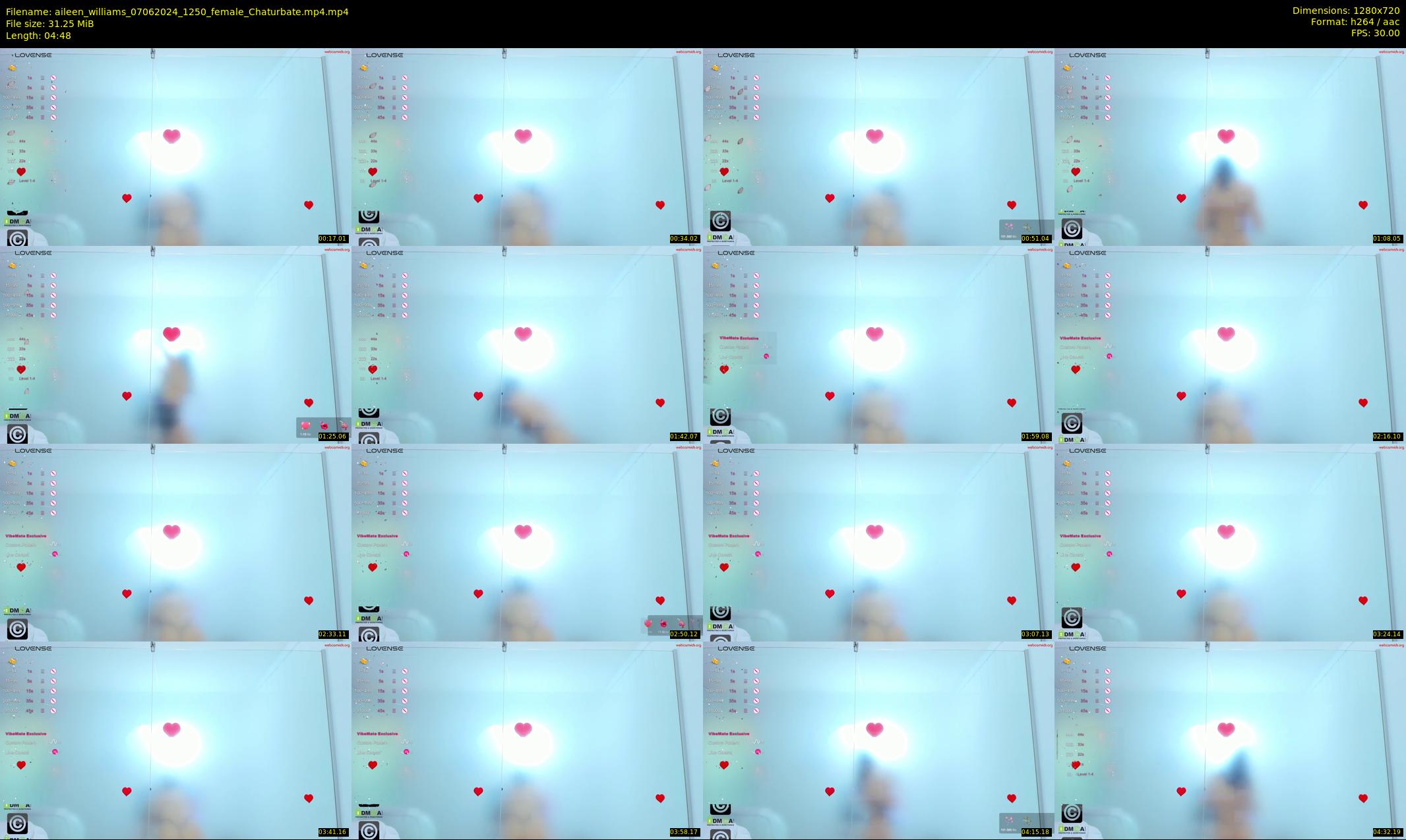 aileen_williams — 5 minute Chaturbate female cam show recording, 720p, Jun 7, 2024