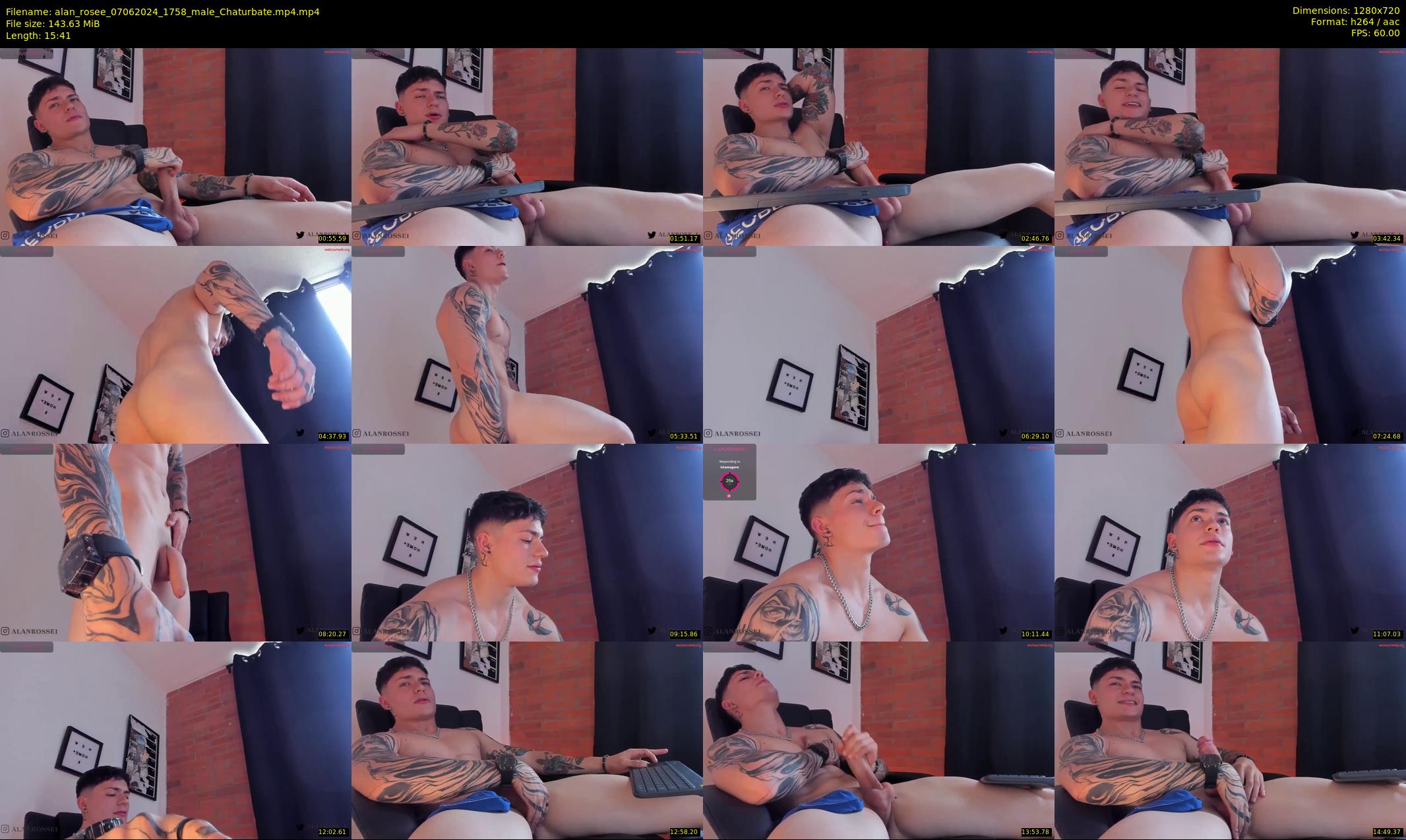 alan_rosee — 16 minute Chaturbate male cam show recording, 720p, Jun 7, 2024