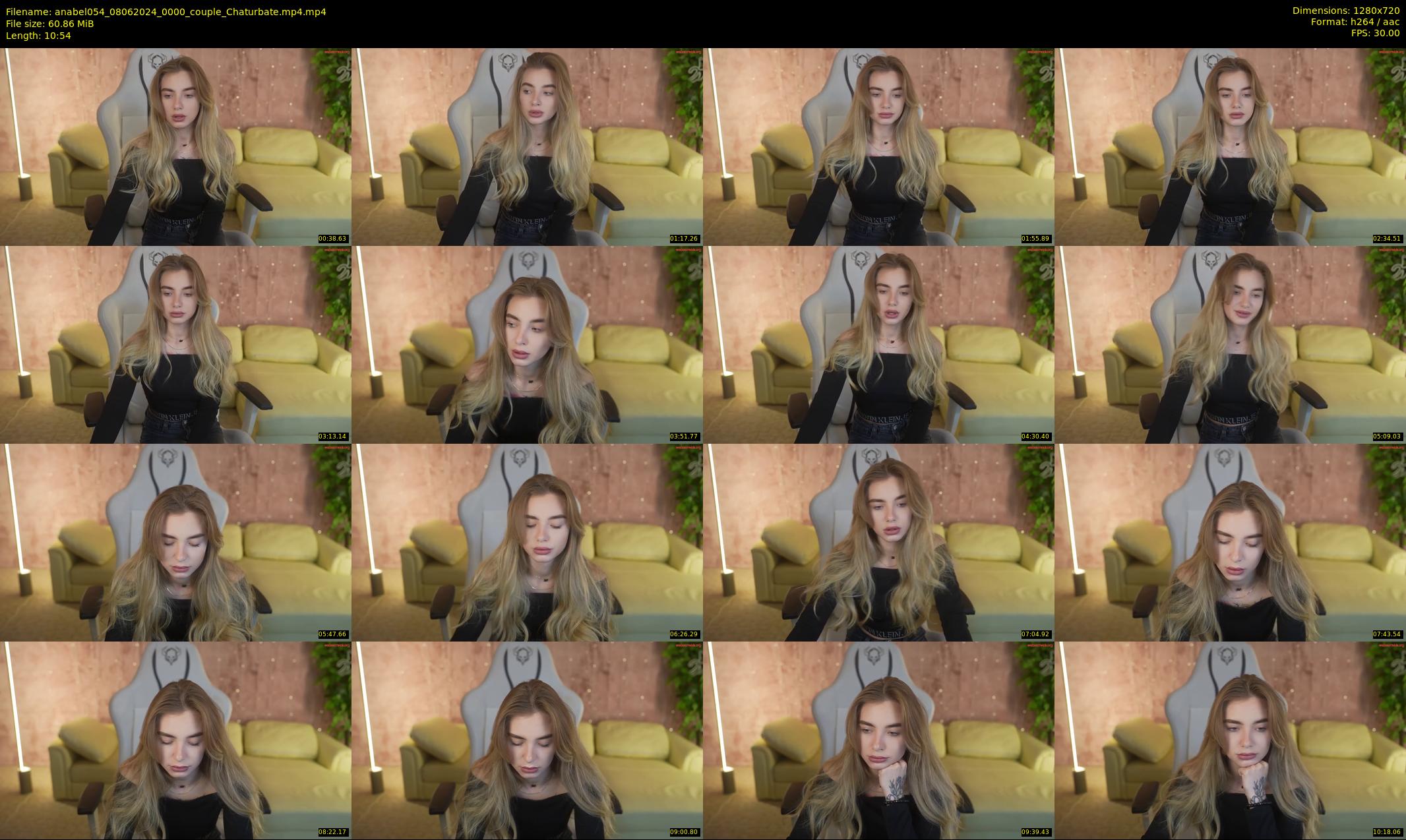 anabel054 — 11 minute Chaturbate female cam show recording, 720p, Jun 8, 2024