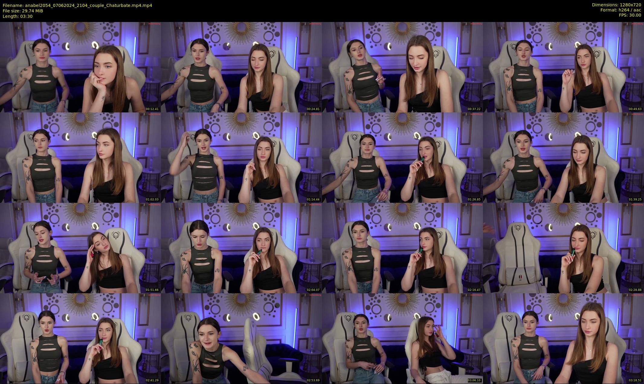 anabel2054 — 4 minute Chaturbate female cam show recording, 720p, Jun 7, 2024