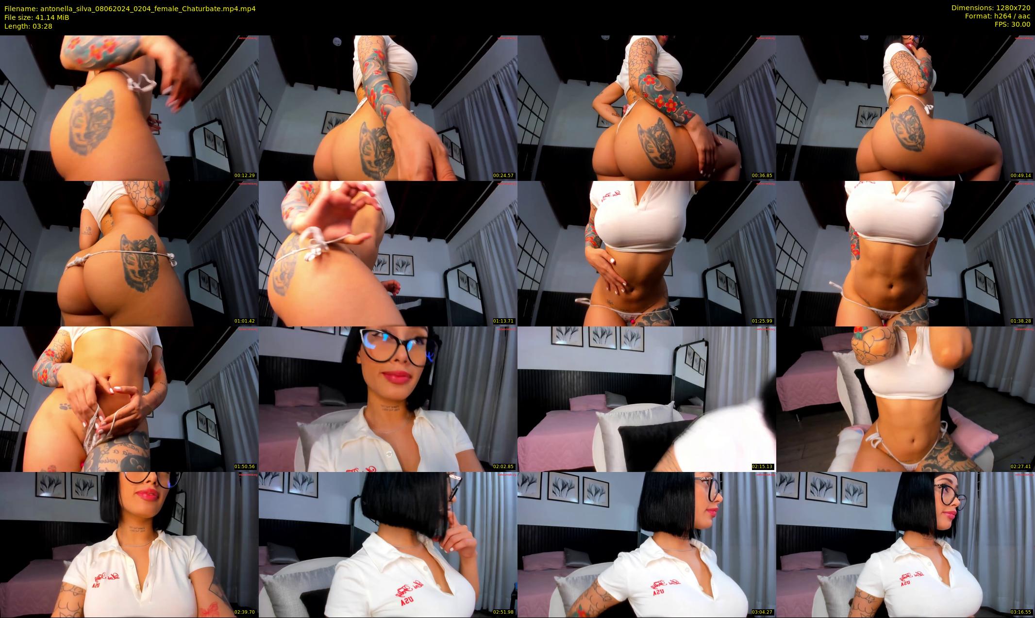 antonella_silva — 4 minute Chaturbate female cam show recording, 720p, Jun 8, 2024