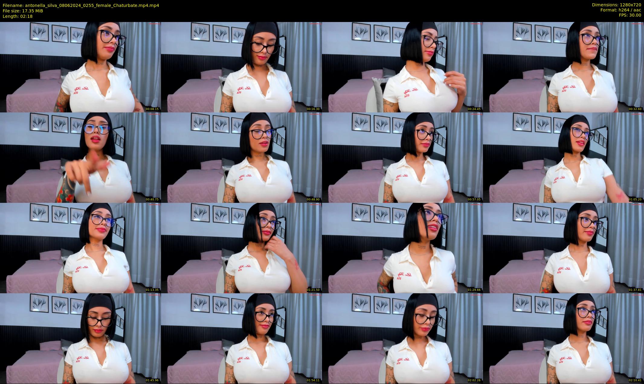 antonella_silva — 3 minute Chaturbate female cam show recording, 720p, Jun 8, 2024