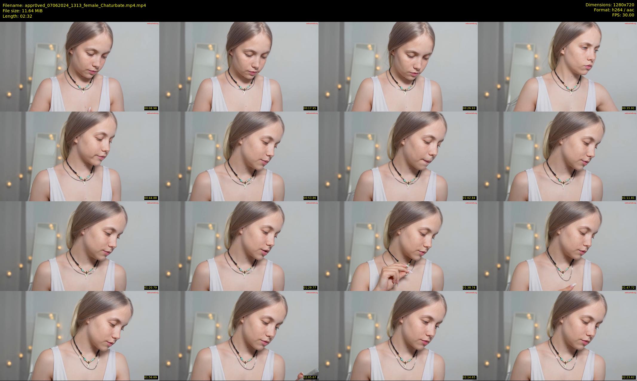 appr0ved — 3 minute Chaturbate female cam show recording, 720p, Jun 7, 2024