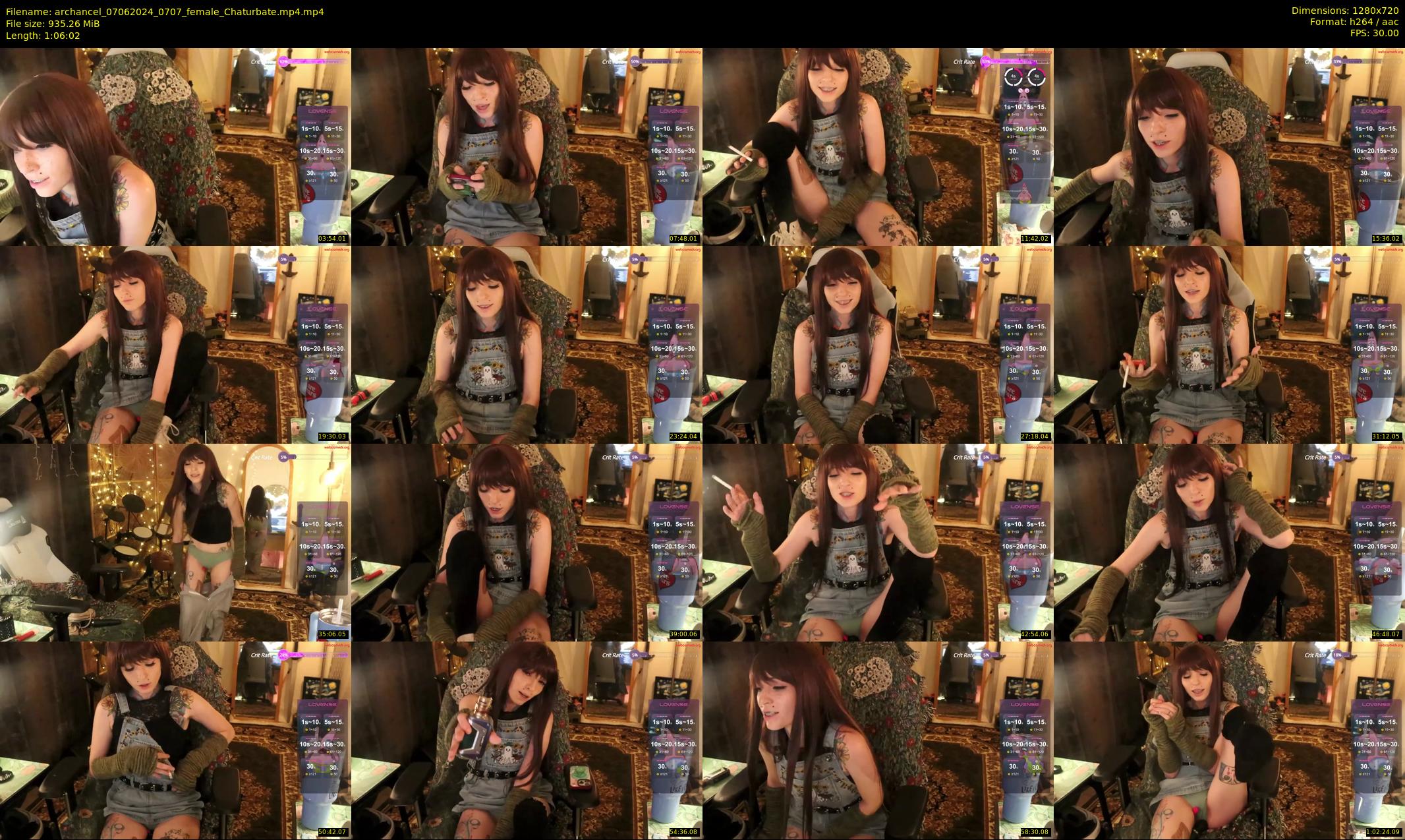 archancel — 67 minute Chaturbate female cam show recording, 720p, Jun 7, 2024