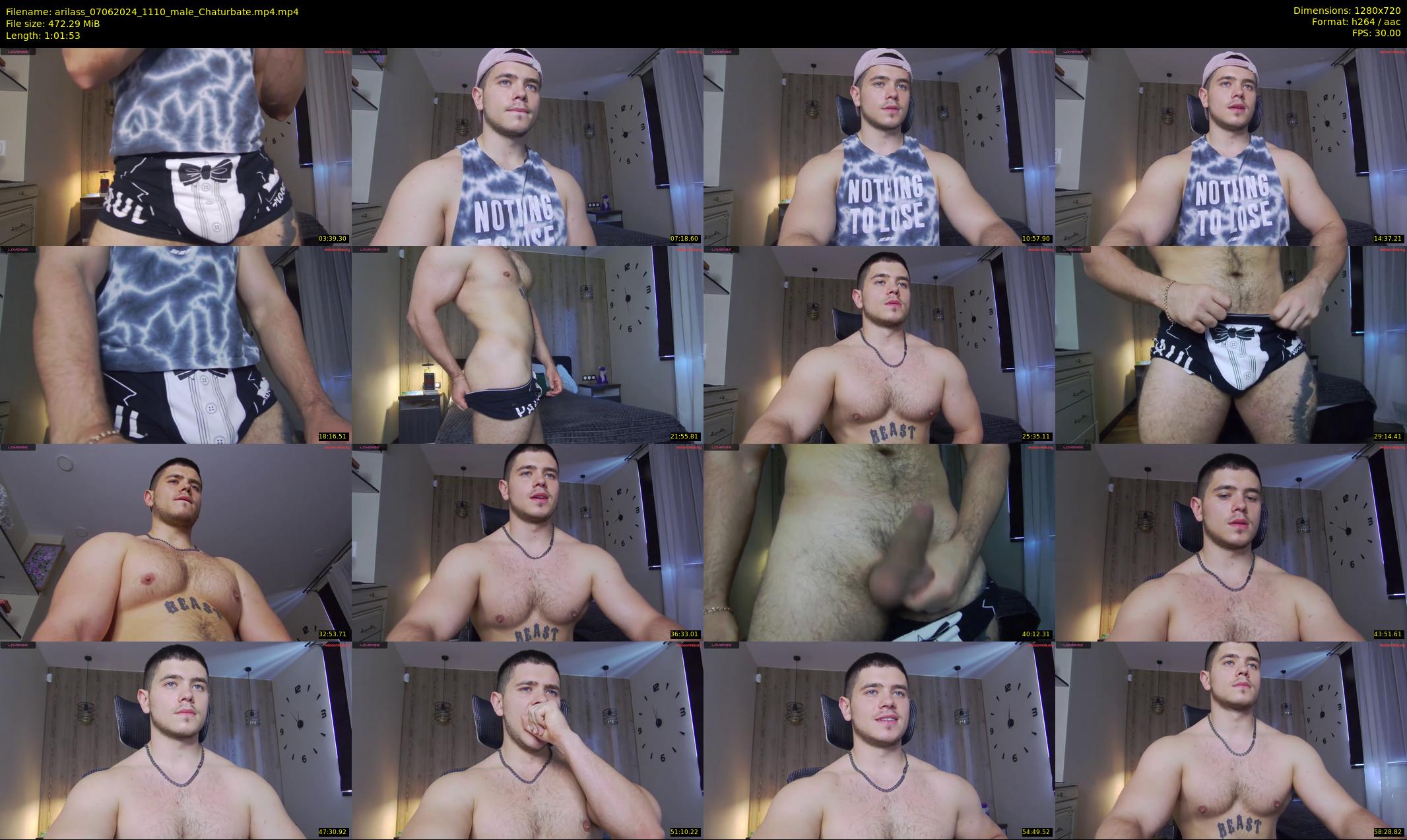 arilass — 62 minute Chaturbate male cam show recording, 720p, Jun 7, 2024