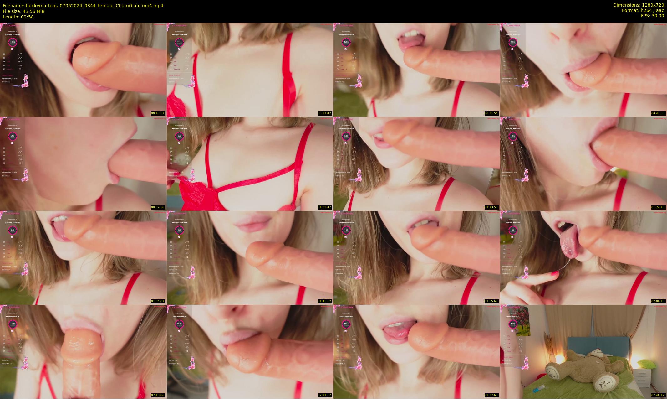 beckymartens — 3 minute Chaturbate female cam show recording, 720p, Jun 7, 2024