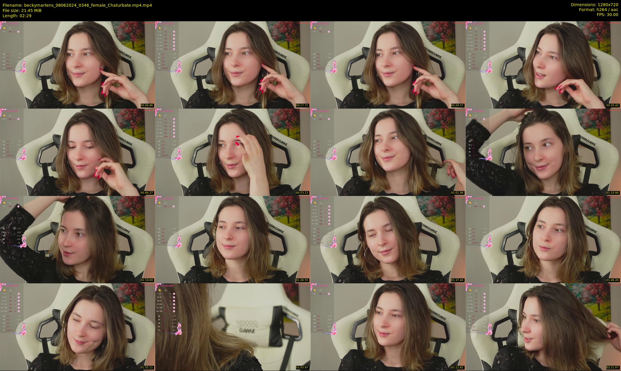 beckymartens — 3 minute Chaturbate female cam show recording, 720p, Jun 8, 2024