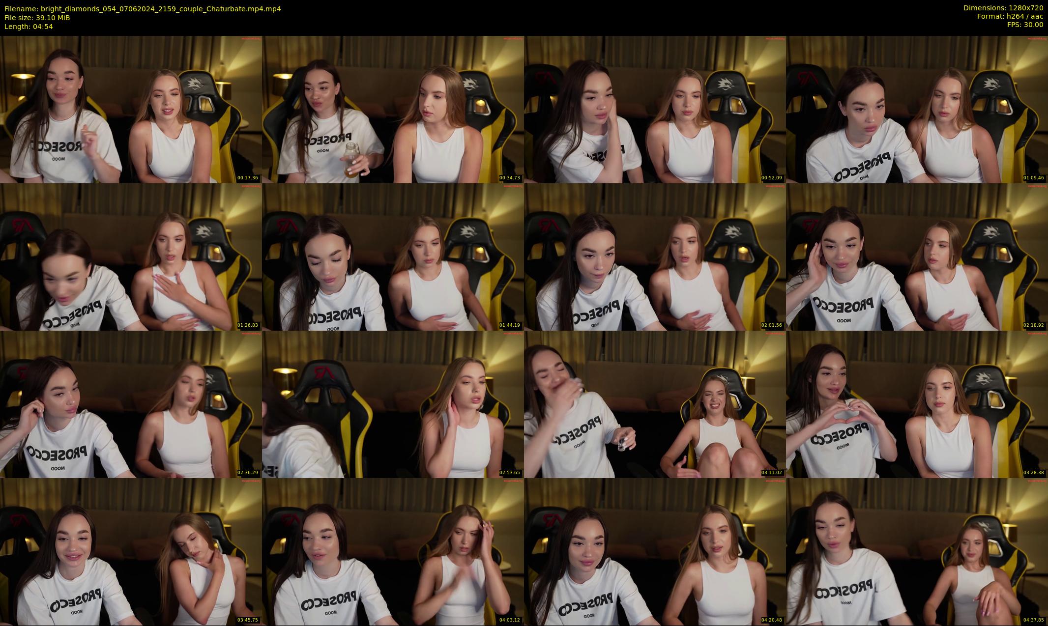 bright_diamonds_054 — 5 minute Chaturbate couple cam show recording, 720p, Jun 7, 2024