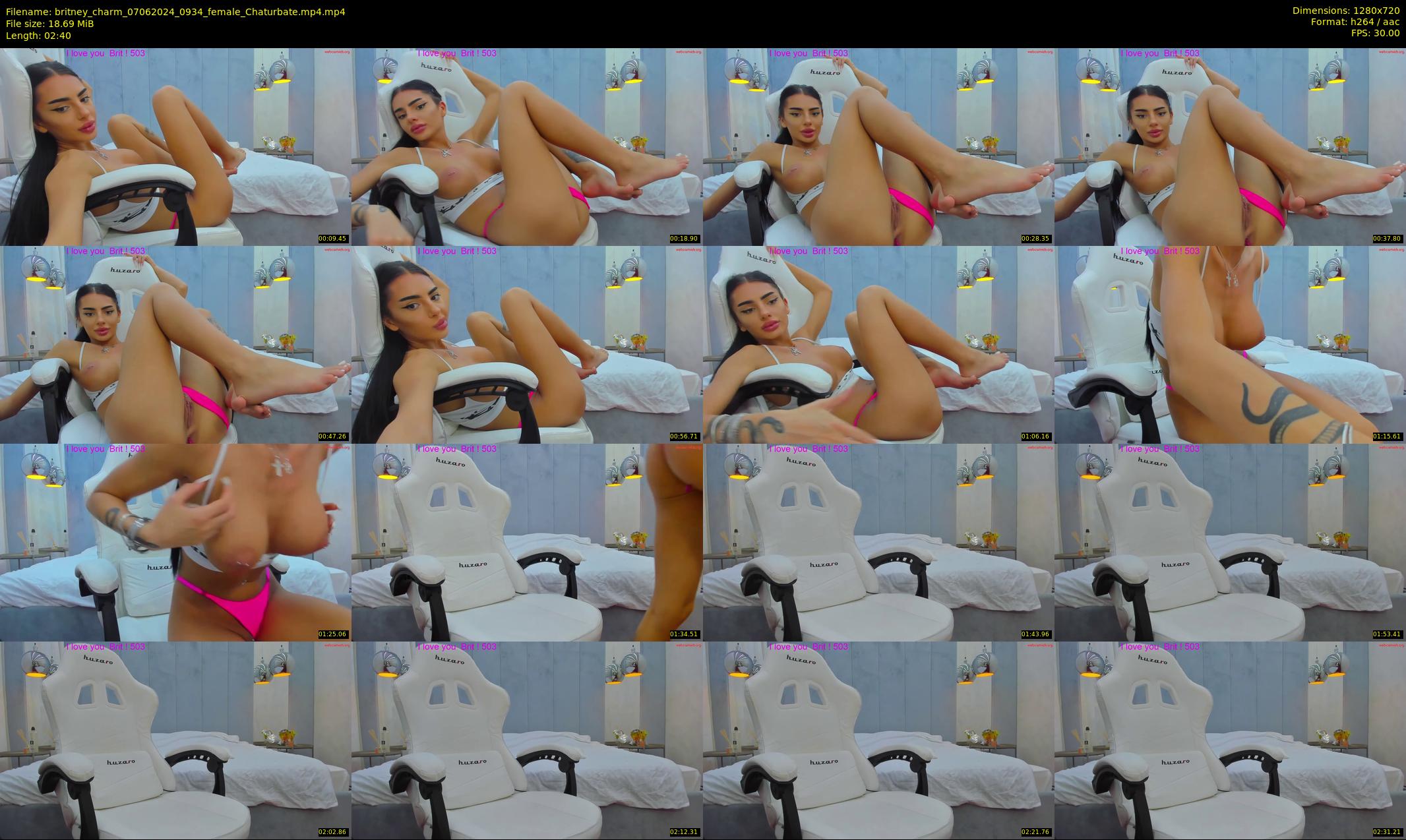 britney_charm — 3 minute Chaturbate female cam show recording, 720p, Jun 7, 2024