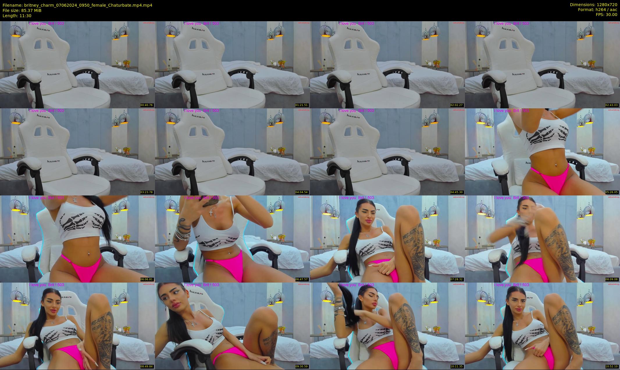 britney_charm — 12 minute Chaturbate female cam show recording, 720p, Jun 7, 2024