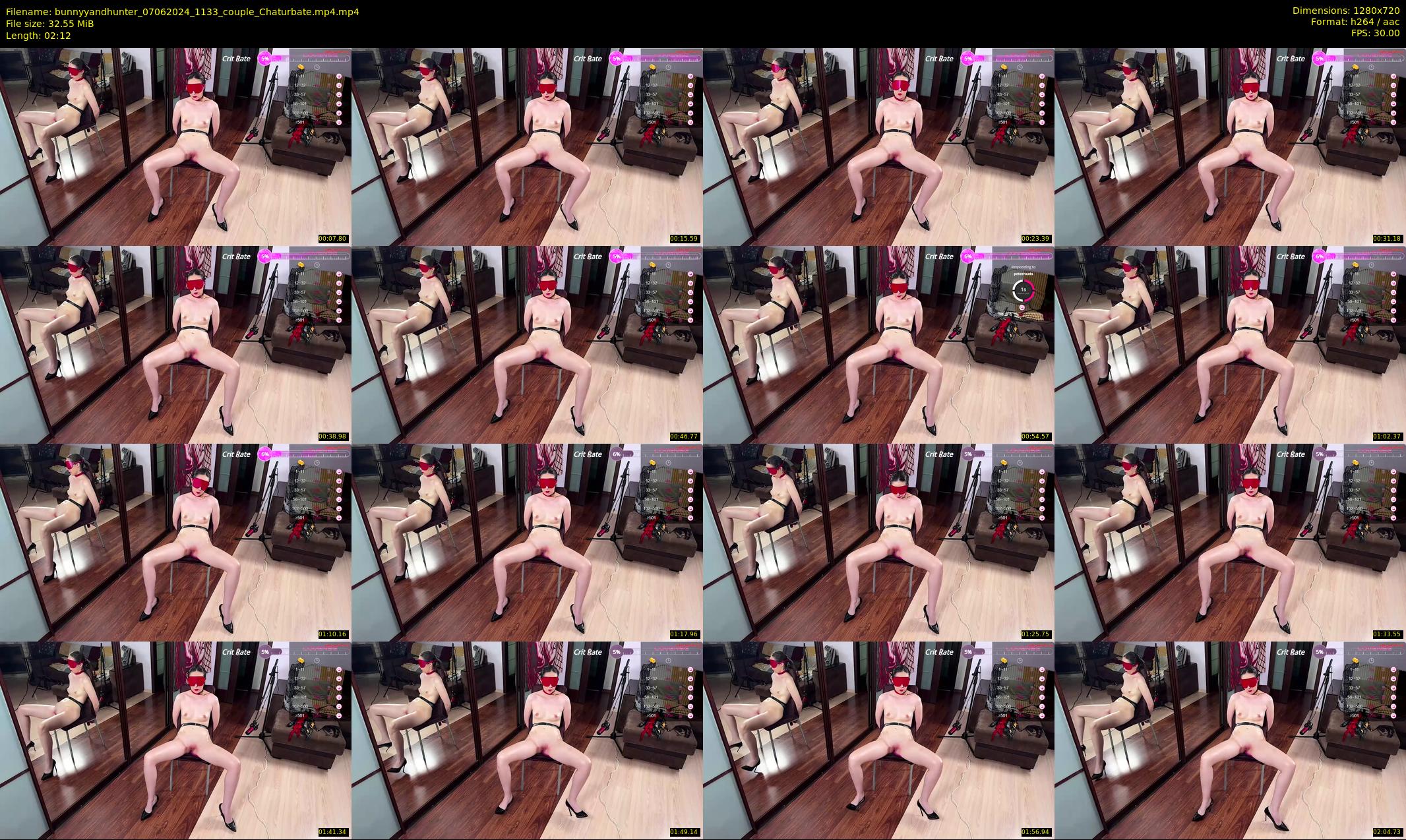bunnyyandhunter — 3 minute Chaturbate couple cam show recording, 720p, Jun 7, 2024