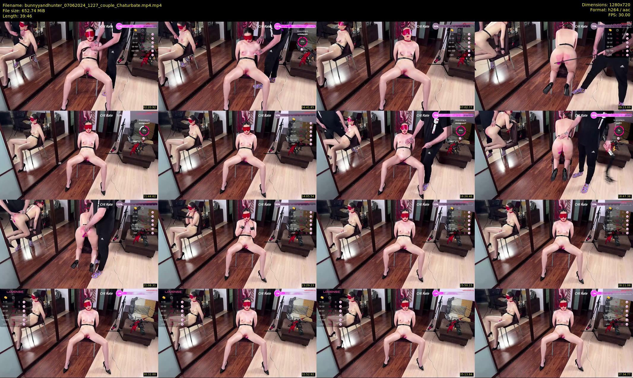 bunnyyandhunter — 40 minute Chaturbate couple cam show recording, 720p, Jun 7, 2024