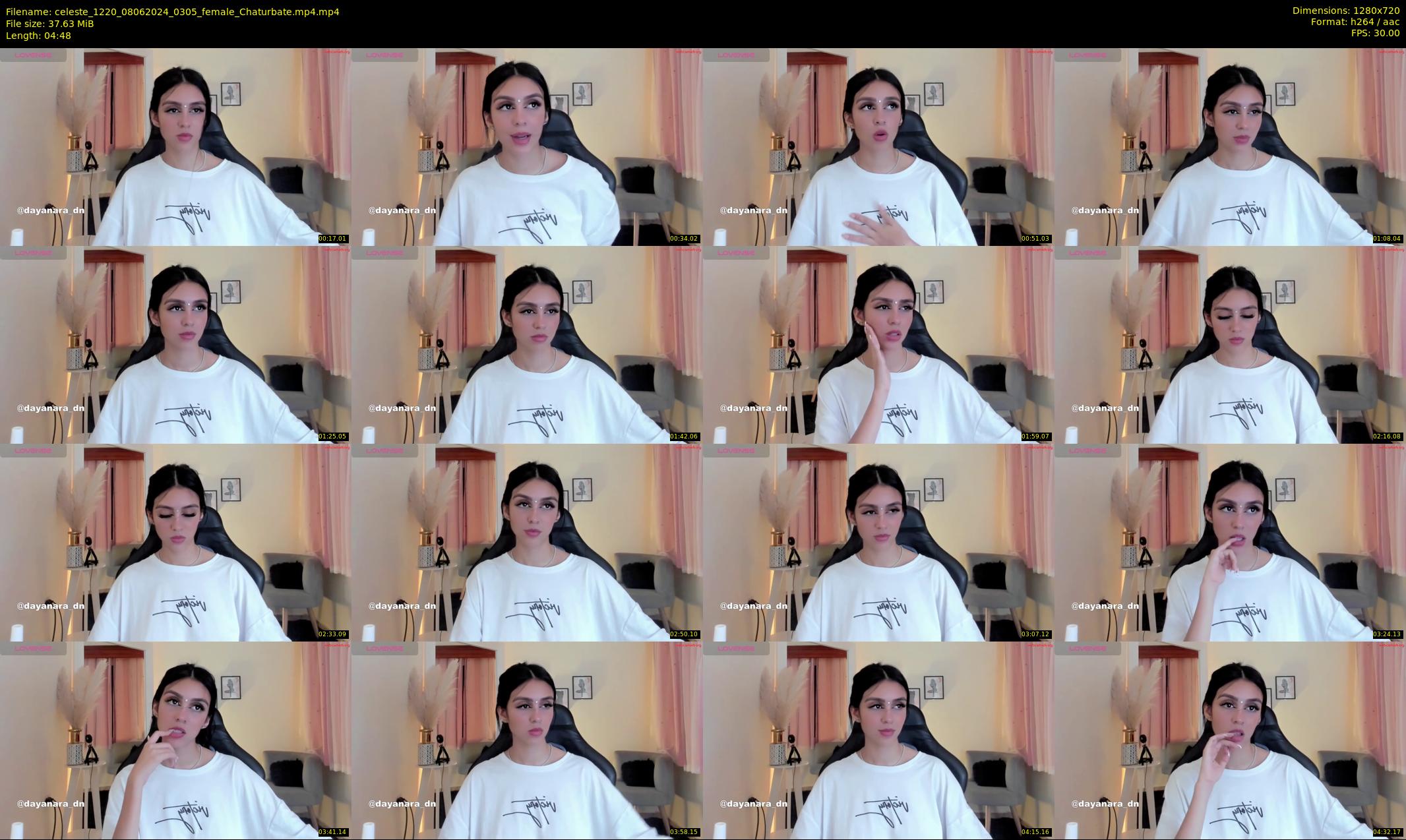 celeste_1220 — 5 minute Chaturbate female cam show recording, 720p, Jun 8, 2024