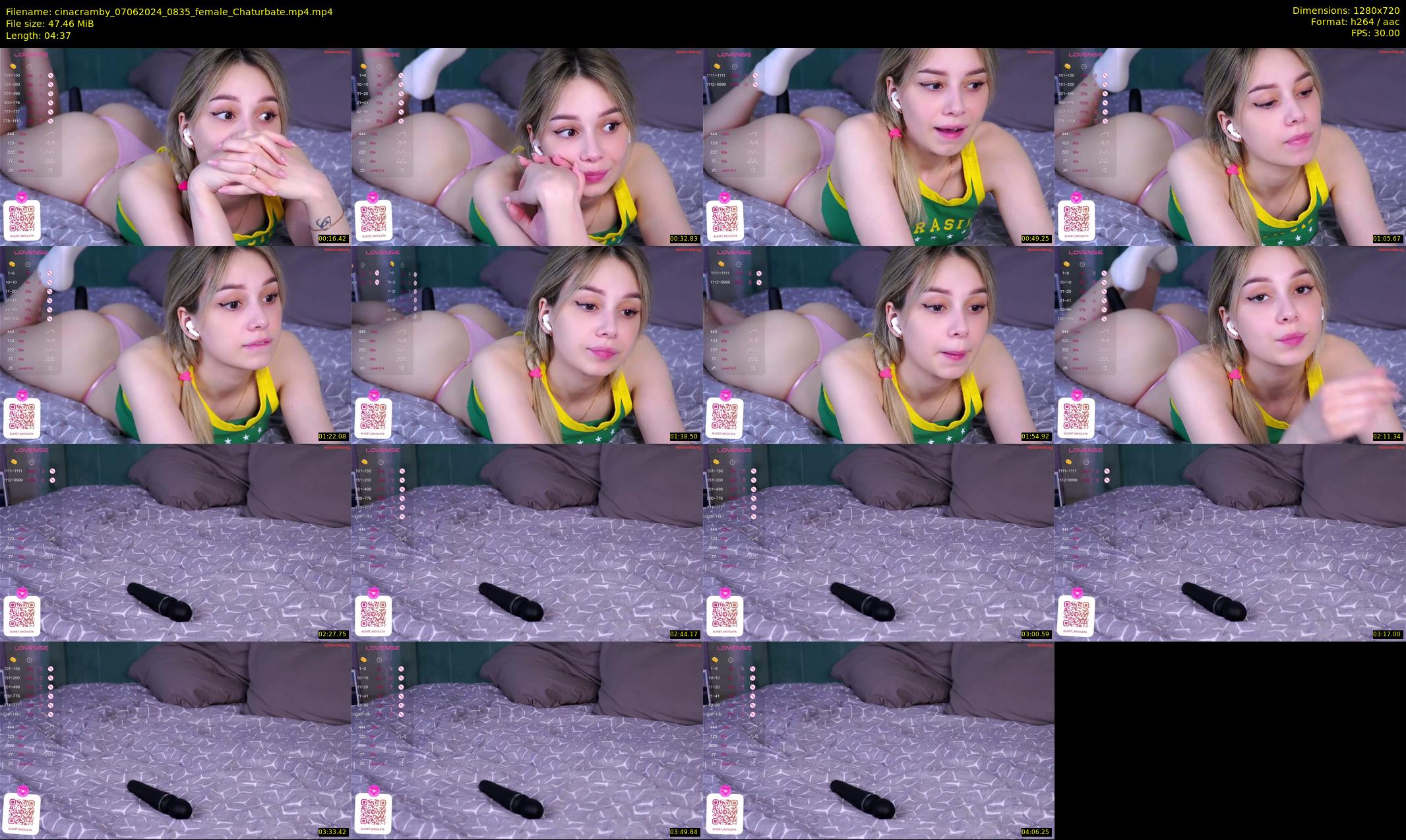 cinacramby — 5 minute Chaturbate female cam show recording, 720p, Jun 7, 2024