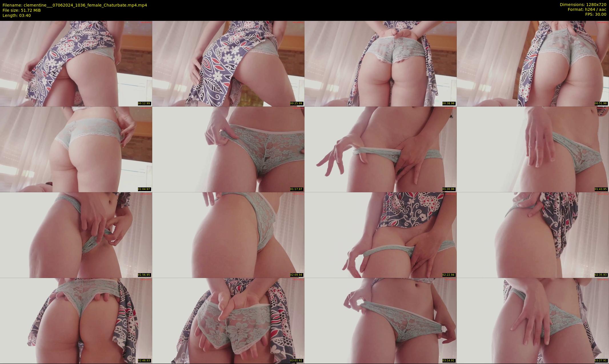 clementine__ — 4 minute Chaturbate female cam show recording, 720p, Jun 7, 2024