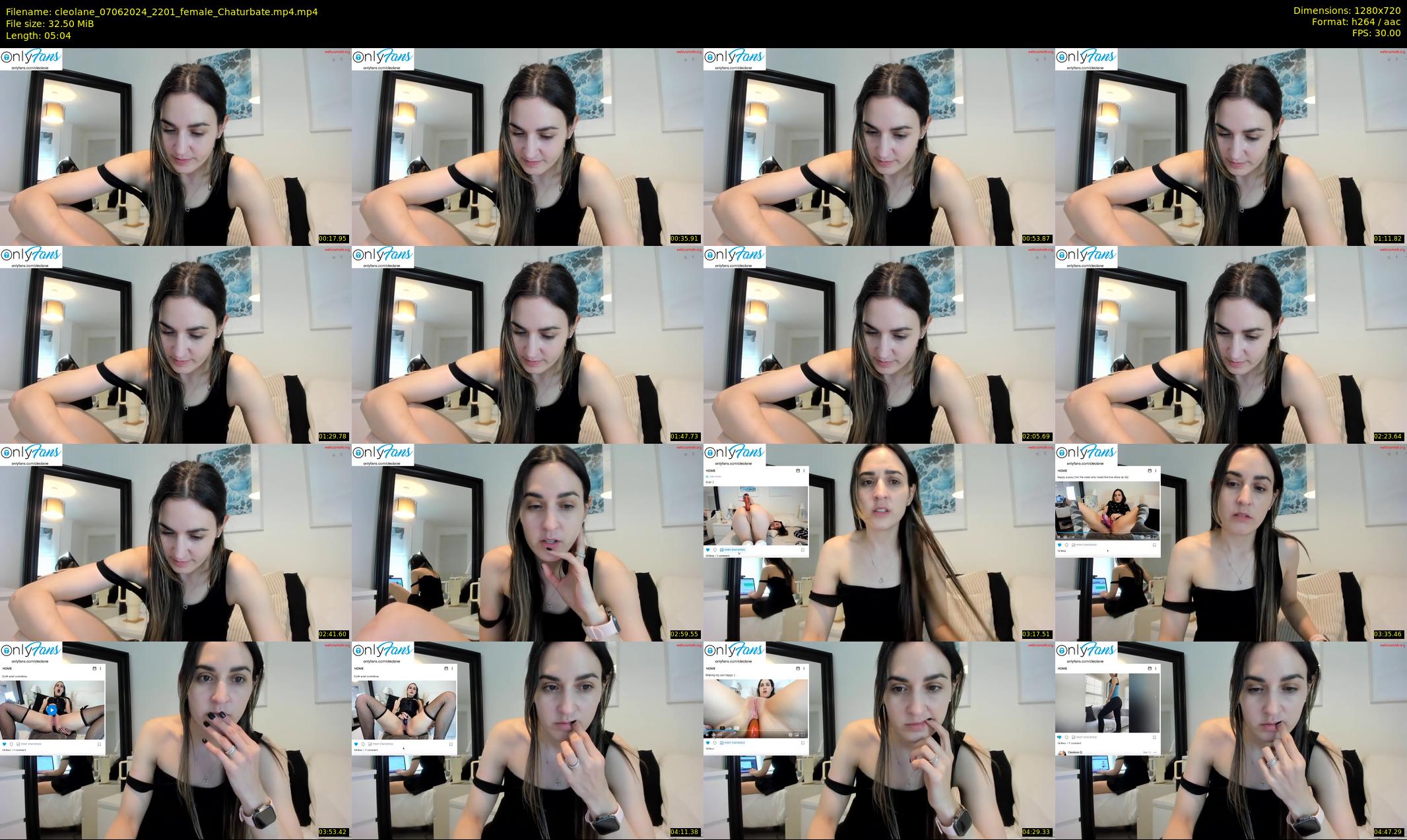 cleolane — 6 minute Chaturbate female cam show recording, 720p, Jun 7, 2024