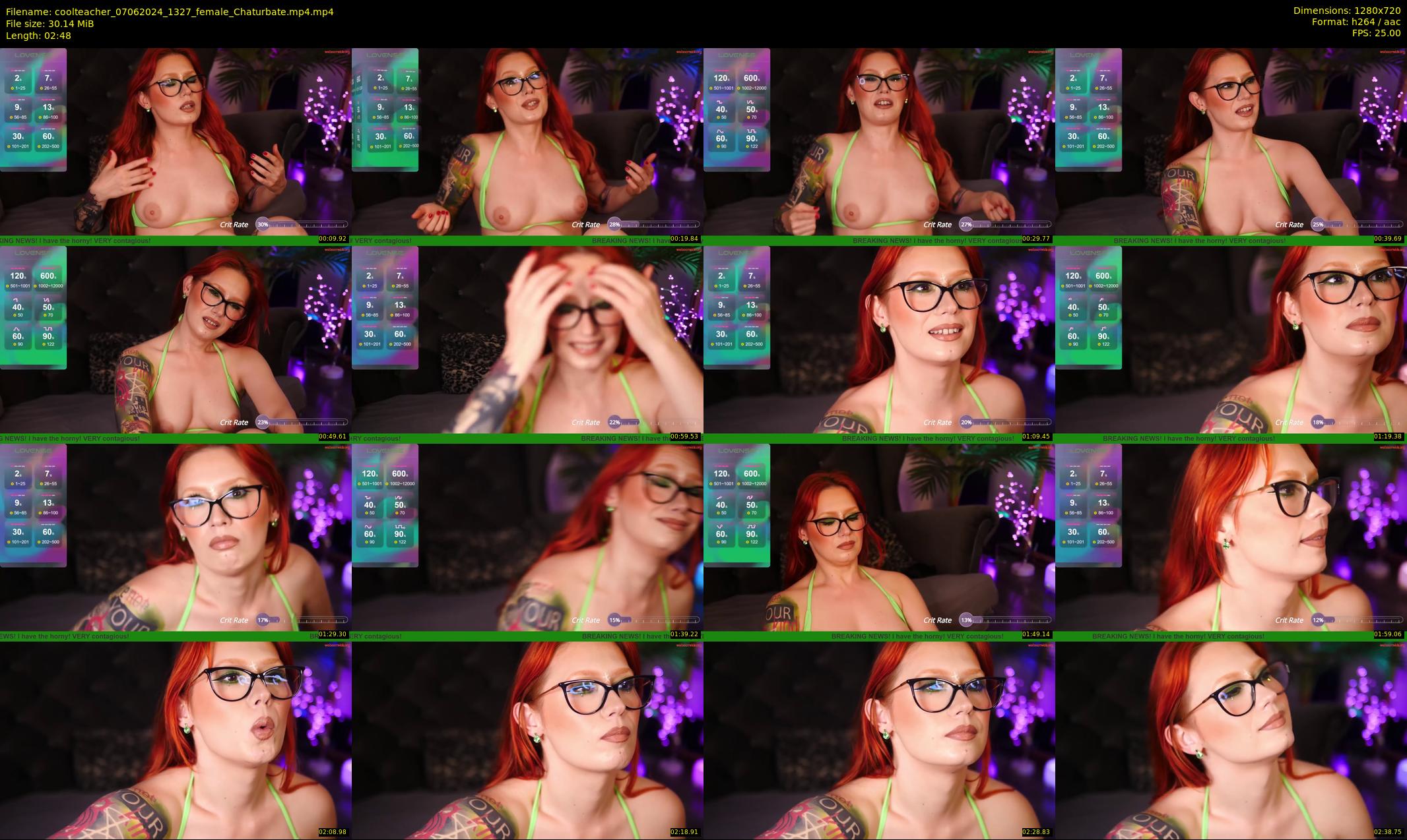 coolteacher — 3 minute Chaturbate female cam show recording, 720p, Jun 7, 2024