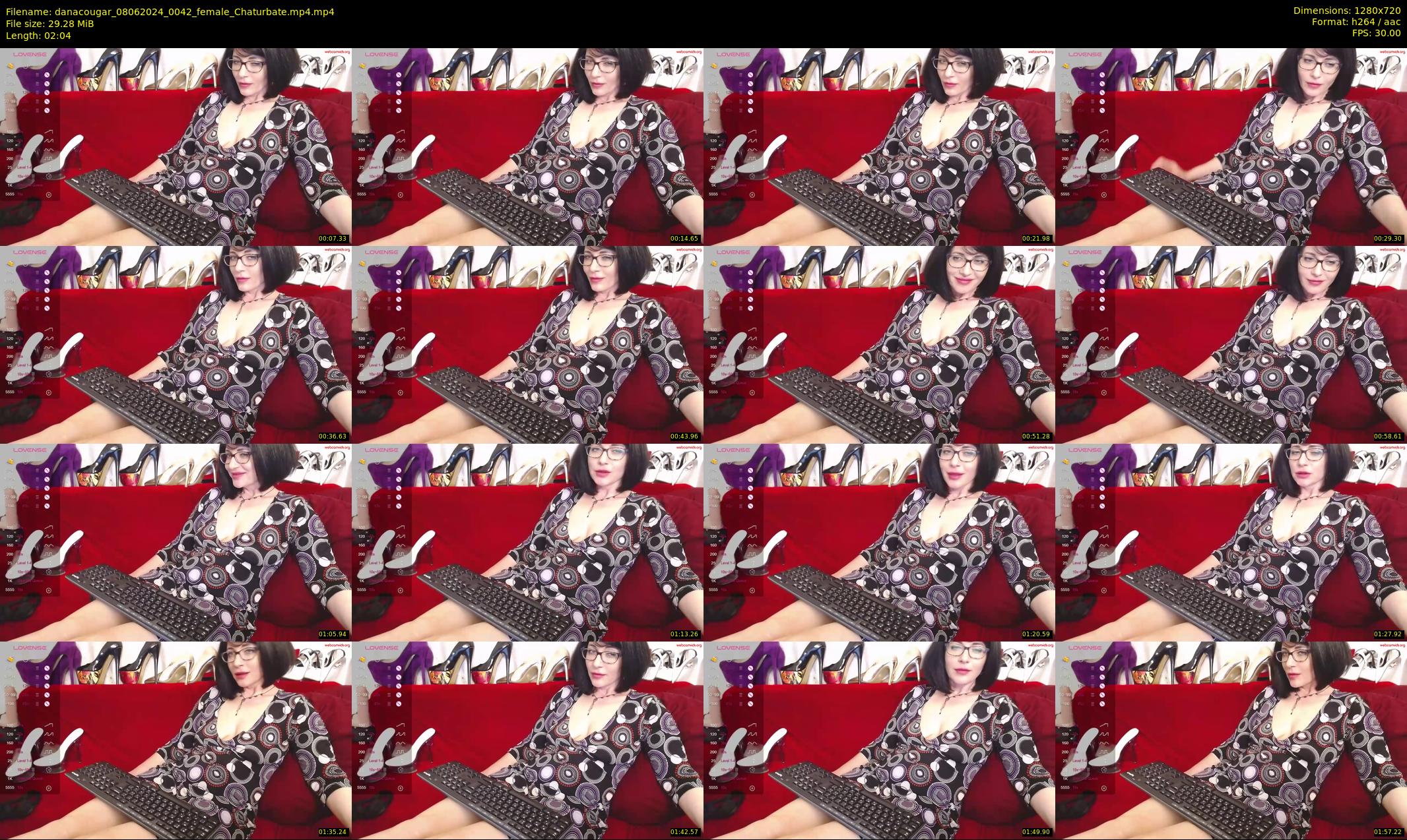 danacougar — 3 minute Chaturbate female cam show recording, 720p, Jun 8, 2024