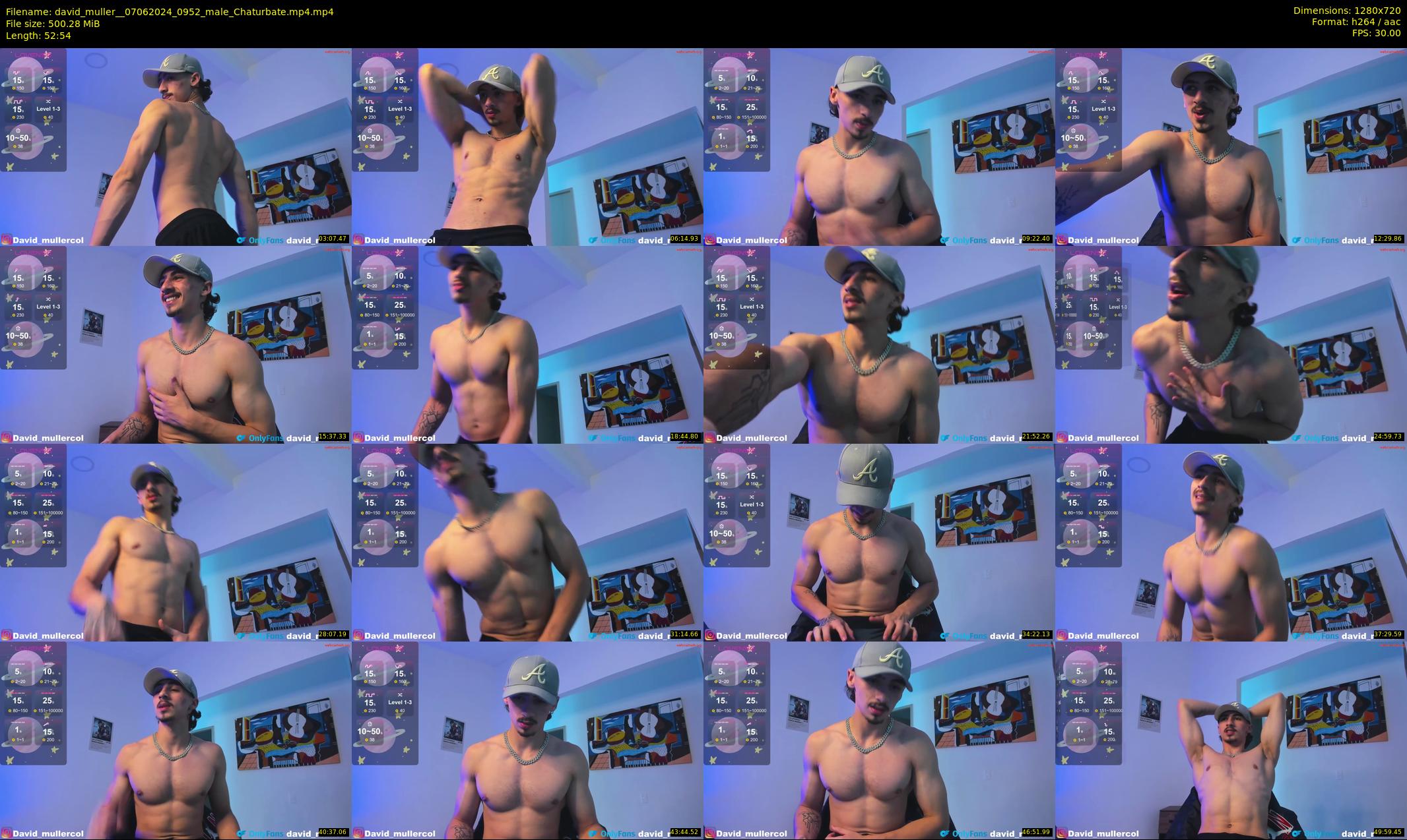 david_muller_ — 53 minute Chaturbate male cam show recording, 720p, Jun 7, 2024