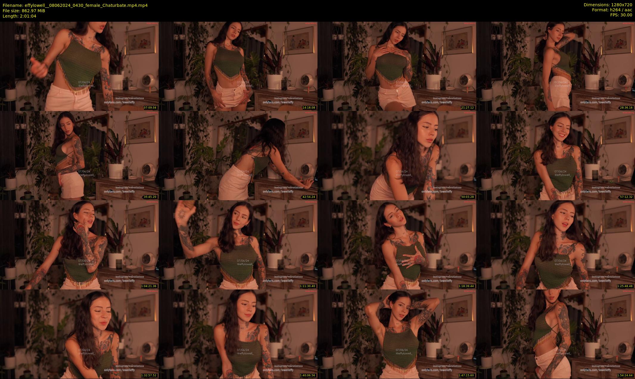 effylowell_ — 122 minute Chaturbate female cam show recording, 720p, Jun 8, 2024