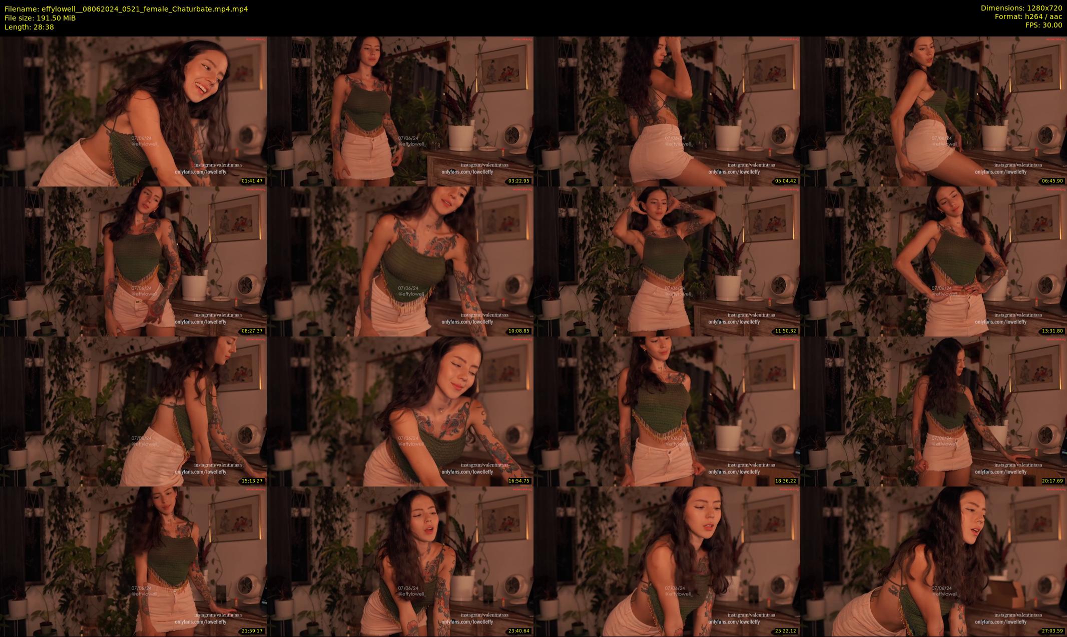 effylowell_ — 29 minute Chaturbate female cam show recording, 720p, Jun 8, 2024