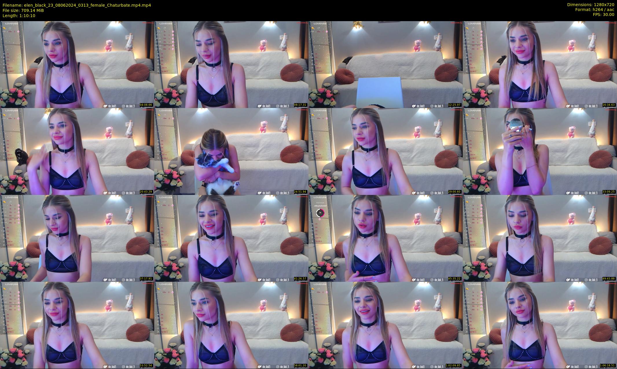 elen_black_23 — 71 minute Chaturbate female cam show recording, 720p, Jun 8, 2024