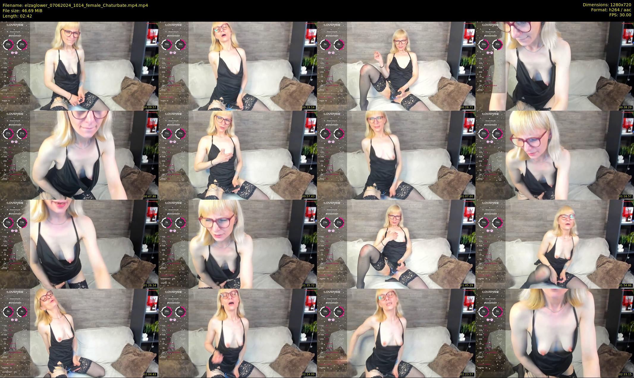 elzaglower — 3 minute Chaturbate female cam show recording, 720p, Jun 7, 2024