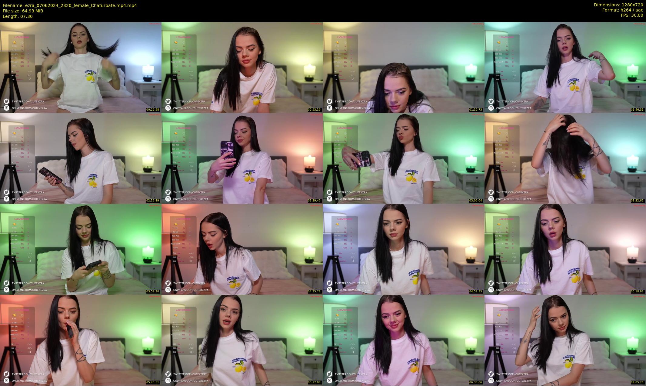 ezra — 8 minute Chaturbate female cam show recording, 720p, Jun 7, 2024