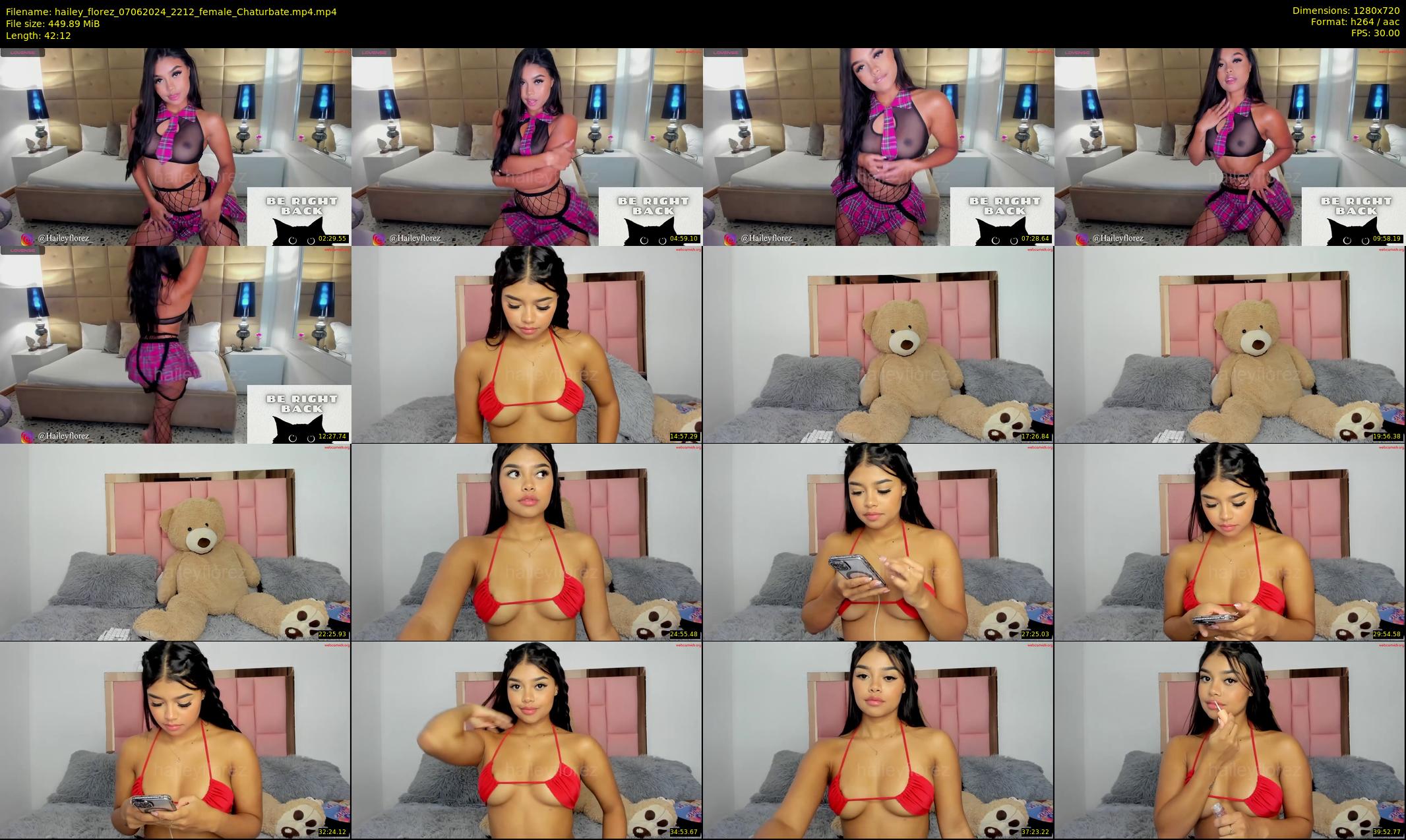 hailey_florez — 43 minute Chaturbate female cam show recording, 720p, Jun 7, 2024
