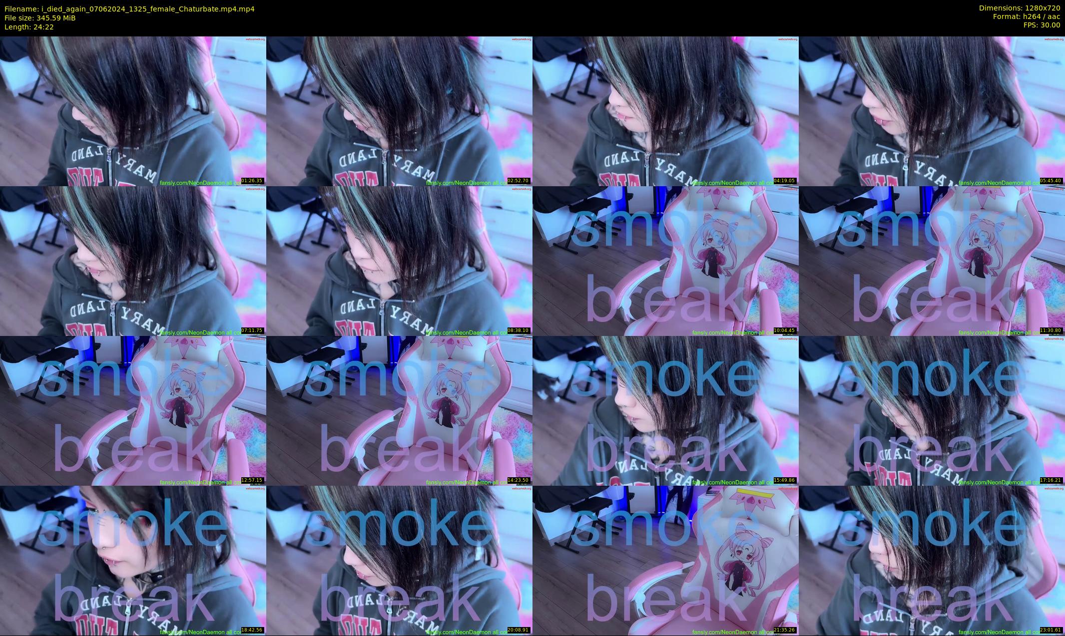 i_died_again — 25 minute Chaturbate female cam show recording, 720p, Jun 7, 2024