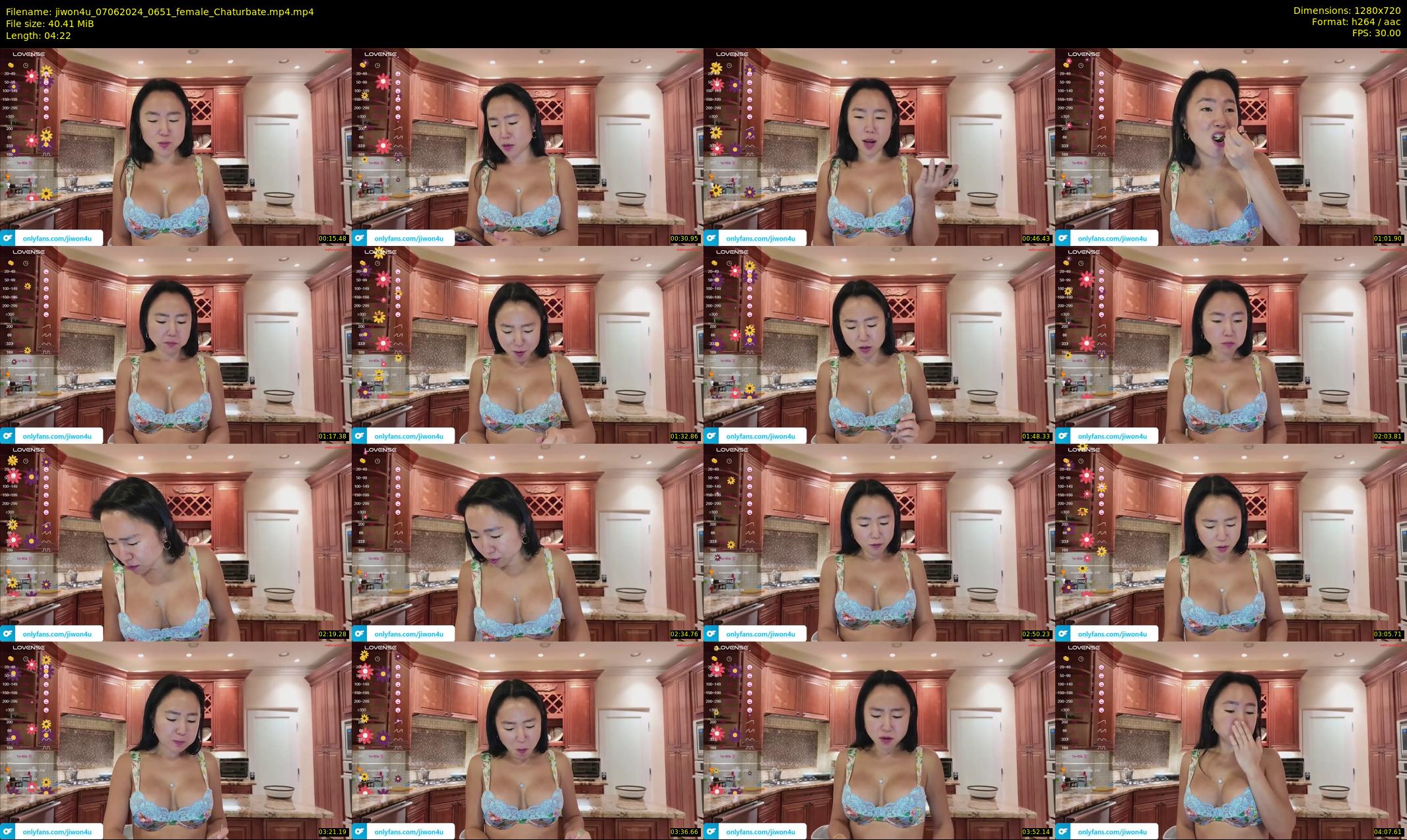 jiwon4u — 5 minute Chaturbate female cam show recording, 720p, Jun 7, 2024