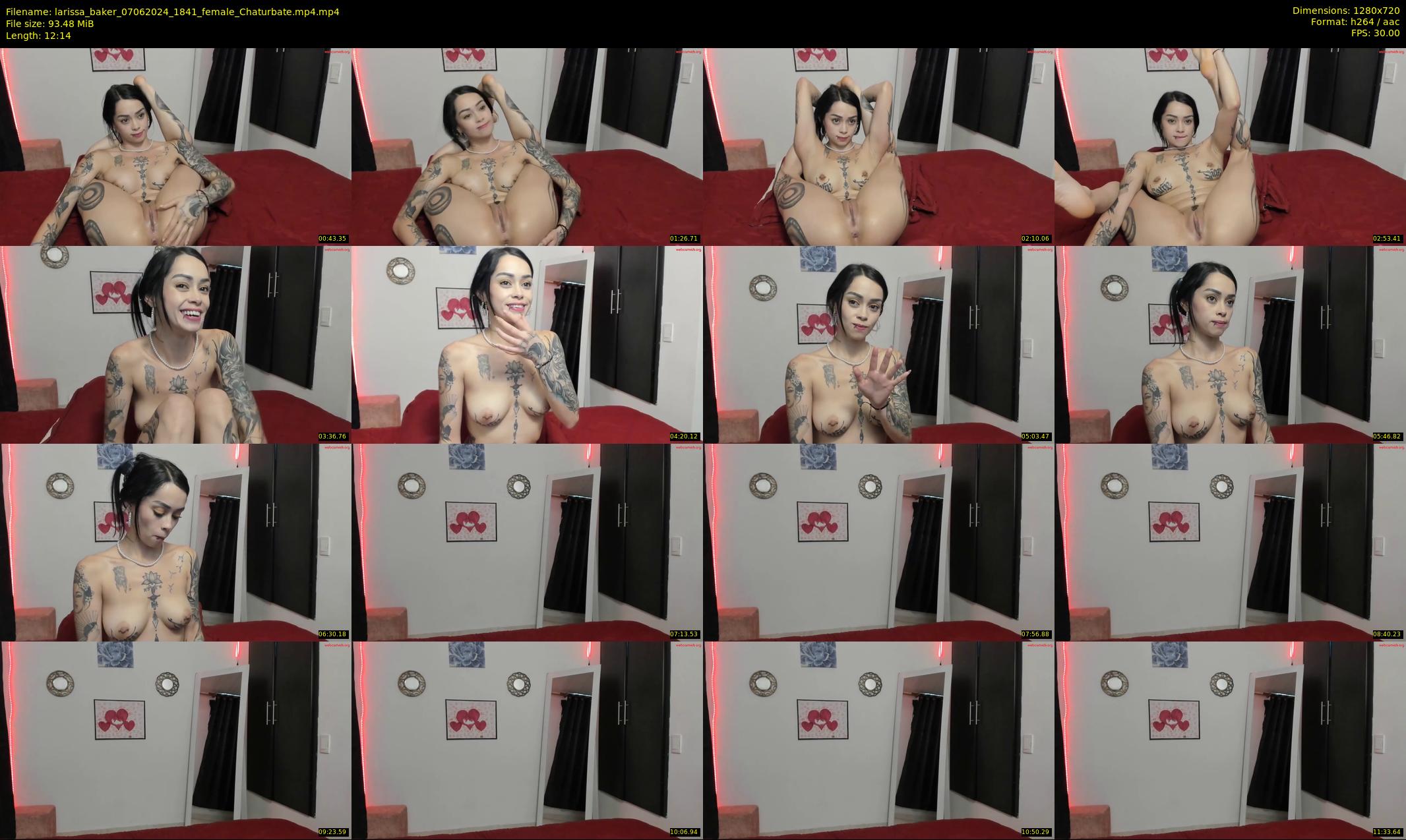 larissa_baker — 13 minute Chaturbate female cam show recording, 720p, Jun 7, 2024