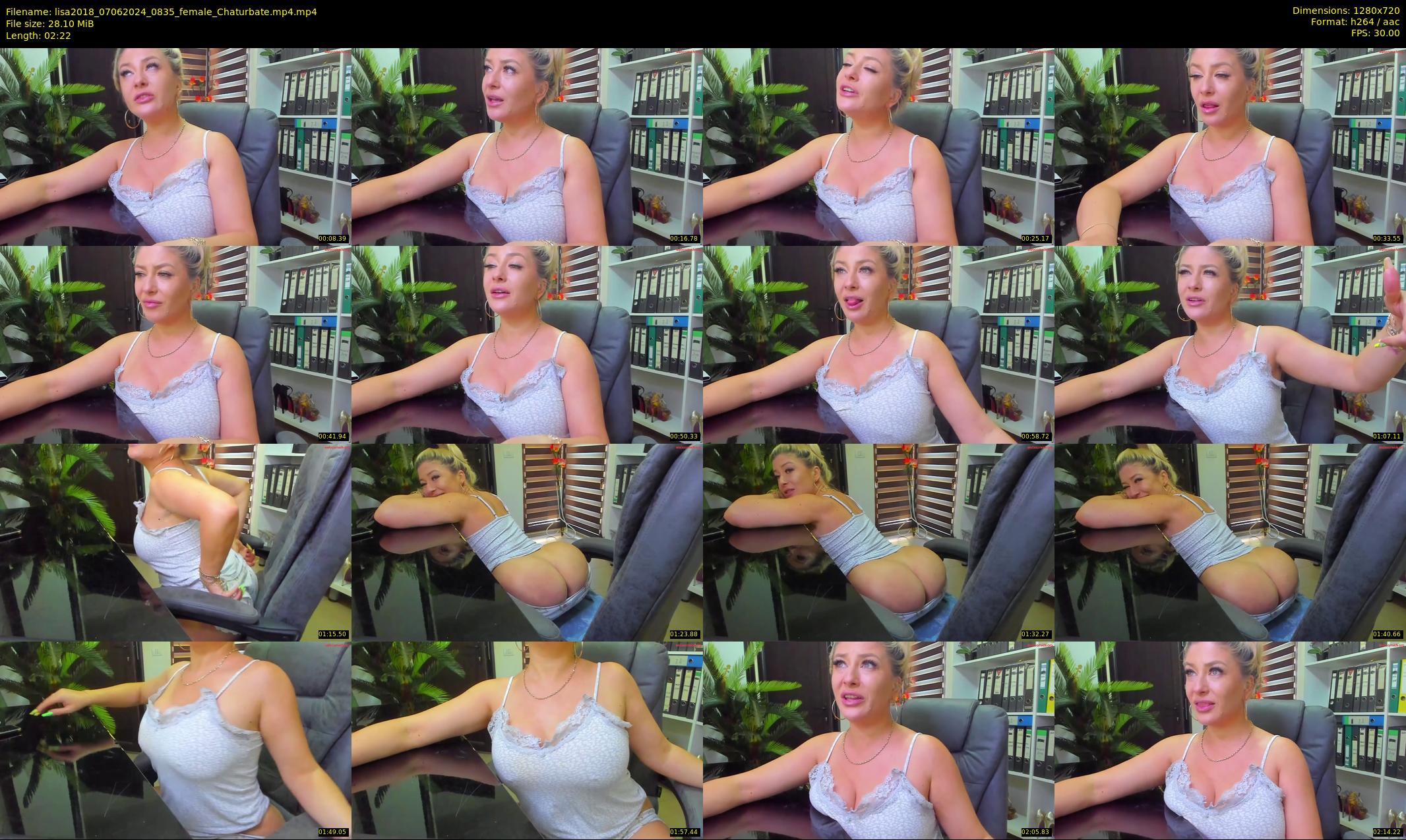 lisa2018 — 3 minute Chaturbate female cam show recording, 720p, Jun 7, 2024