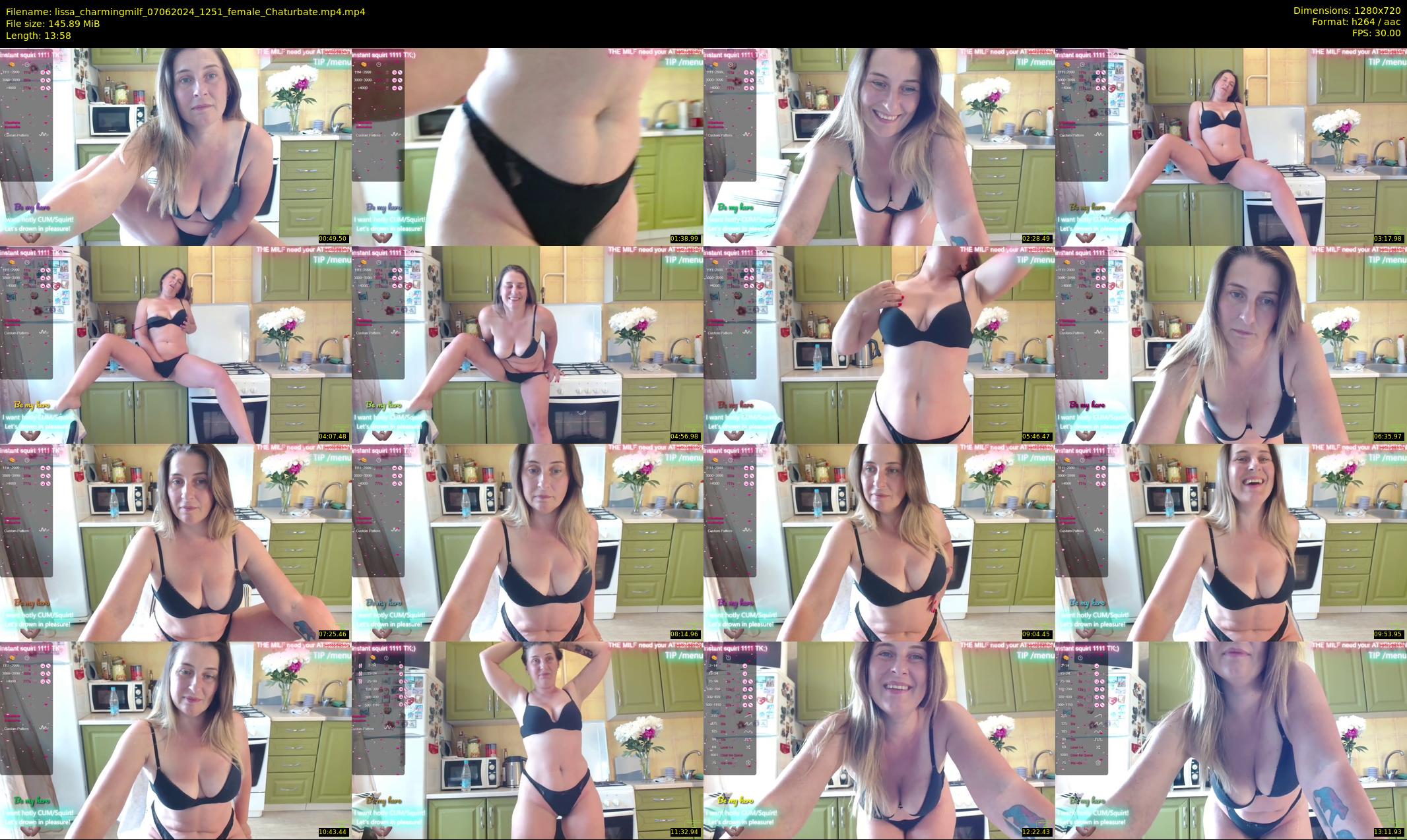lissa_charmingmilf — 14 minute Chaturbate female cam show recording, 720p, Jun 7, 2024