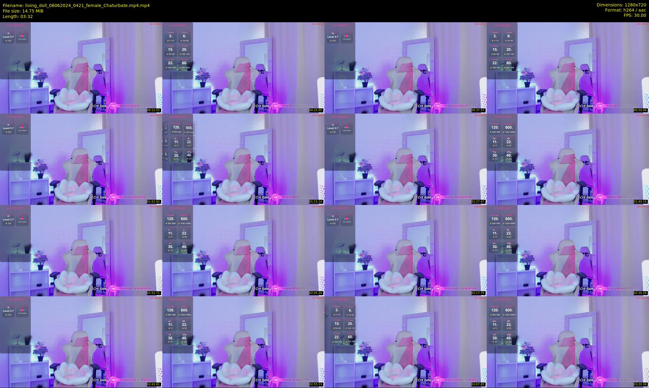 living_doll — 4 minute Chaturbate female cam show recording, 720p, Jun 8, 2024