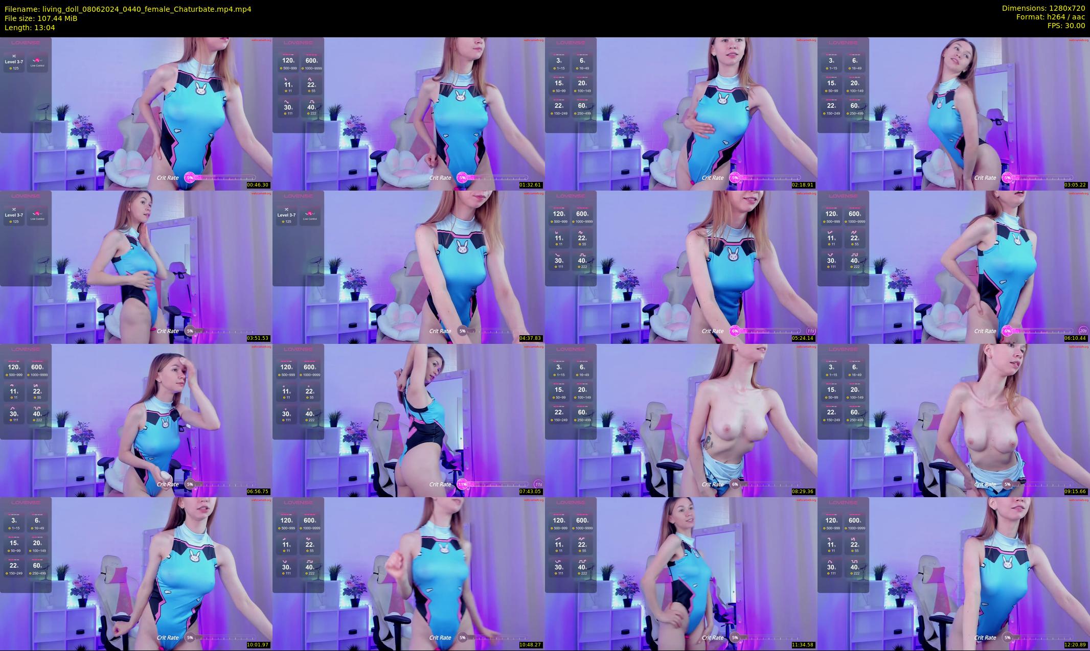 living_doll — 14 minute Chaturbate female cam show recording, 720p, Jun 8, 2024
