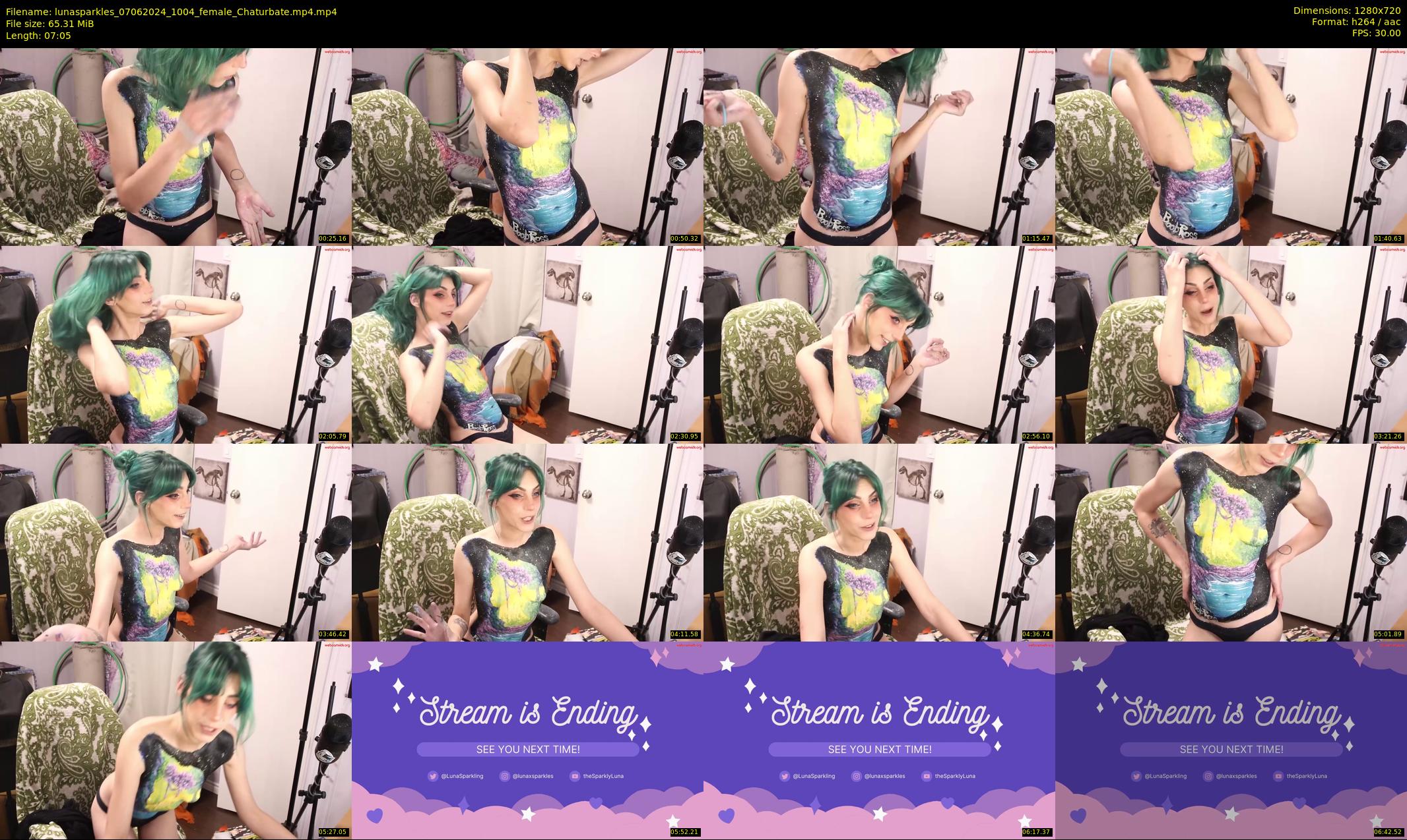 lunasparkles — 8 minute Chaturbate female cam show recording, 720p, Jun 7, 2024