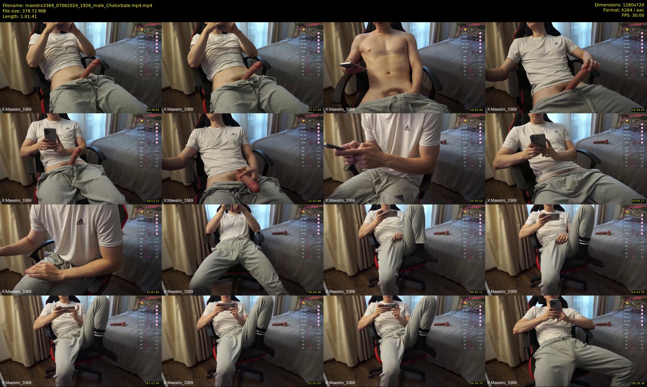 maestro3369 — 62 minute Chaturbate male cam show recording, 720p, Jun 7, 2024