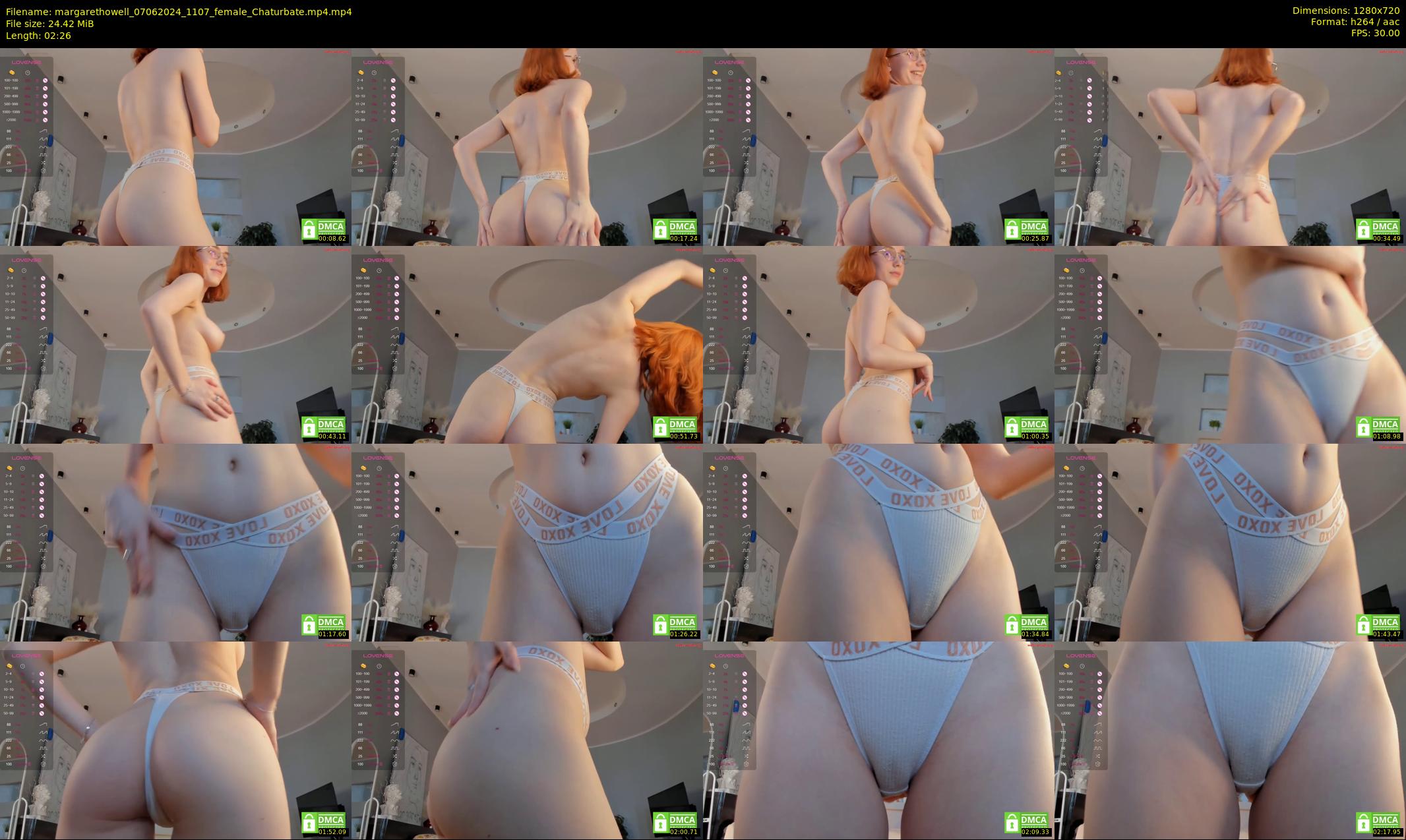 margarethowell — 3 minute Chaturbate female cam show recording, 720p, Jun 7, 2024