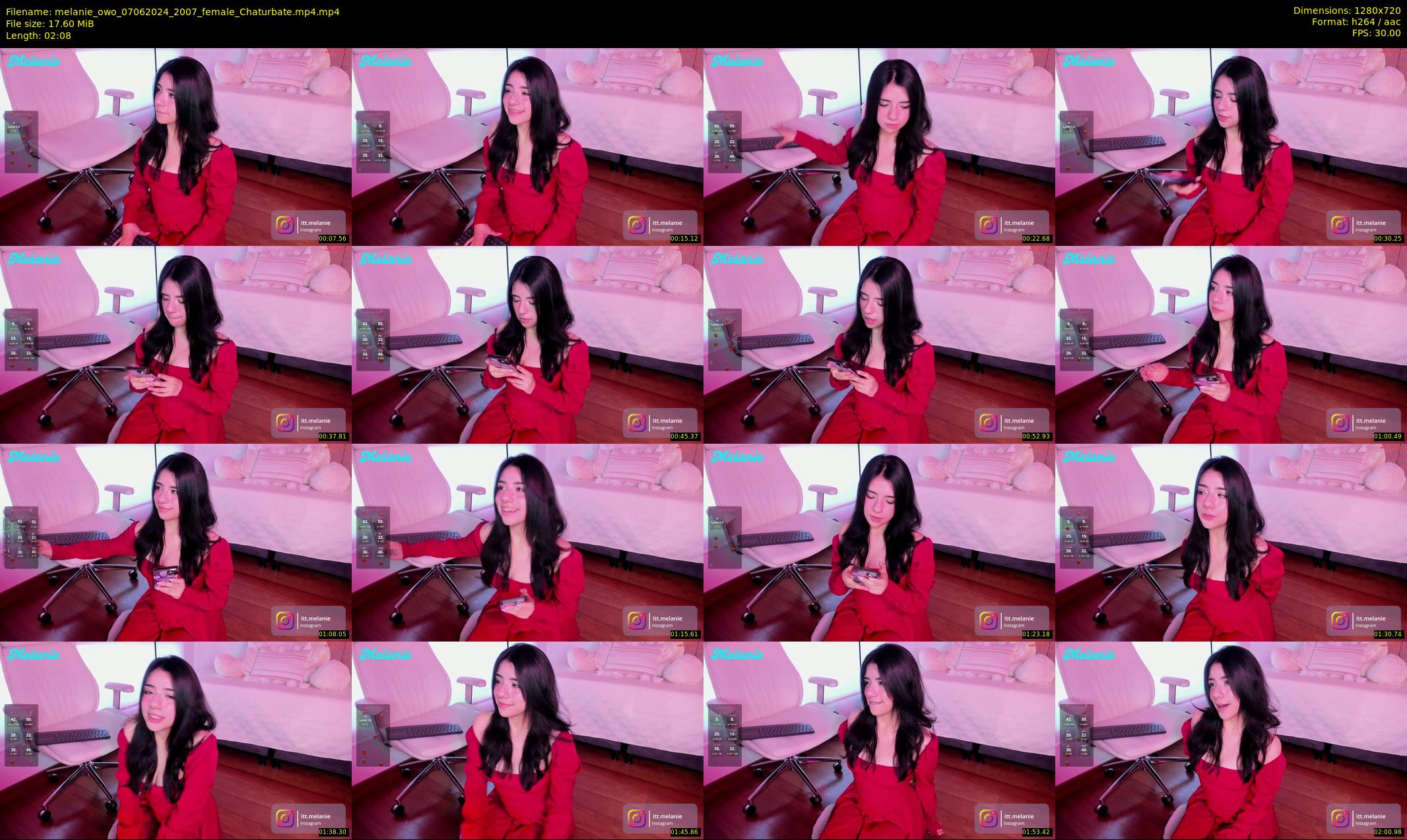 melanie_owo — 3 minute Chaturbate female cam show recording, 720p, Jun 7, 2024