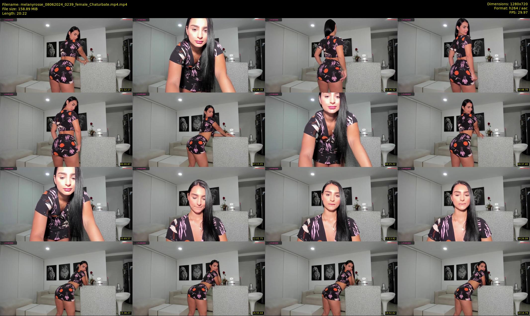 melanyrosse — 21 minute Chaturbate female cam show recording, 720p, Jun 8, 2024