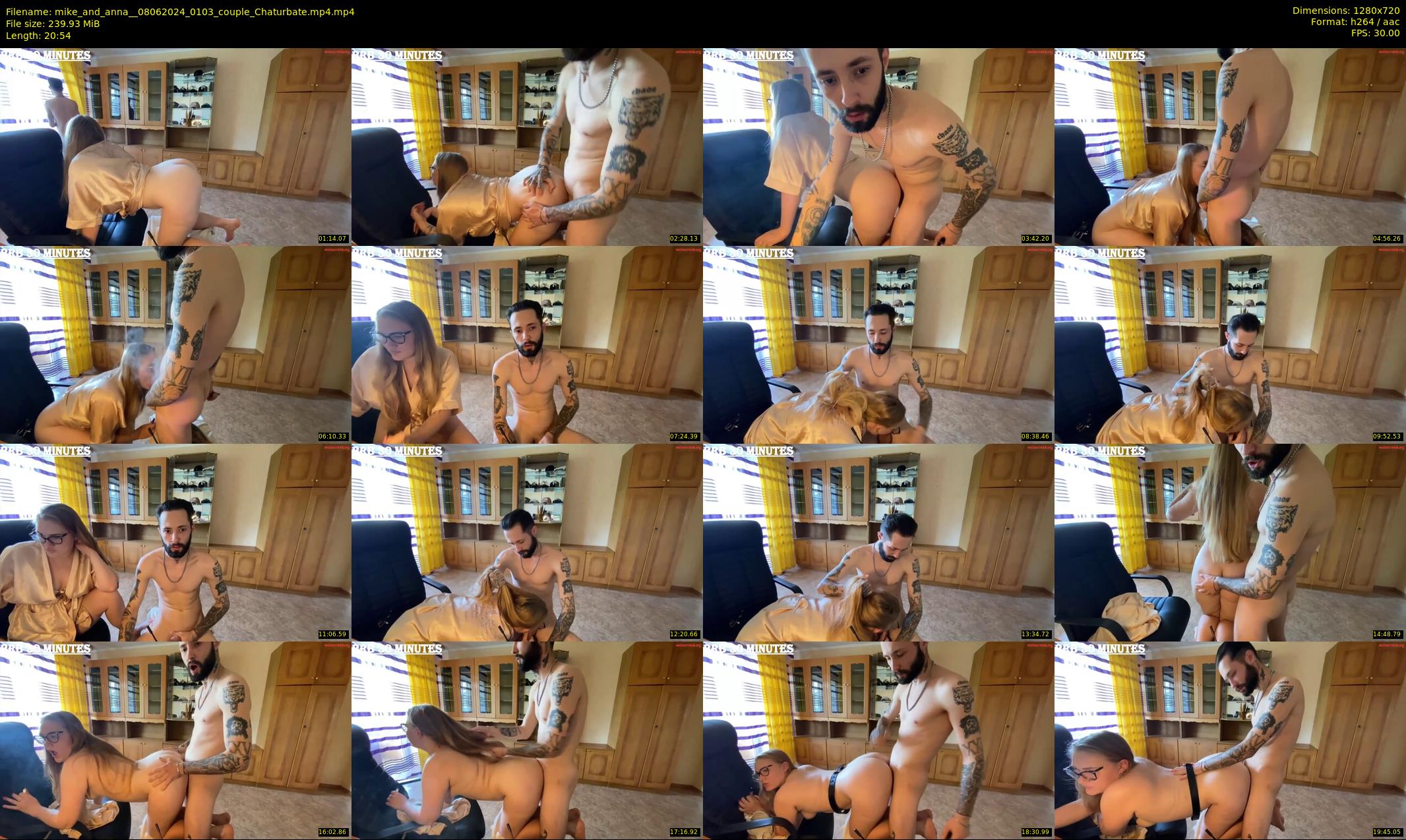 mike_and_anna_ — 21 minute Chaturbate couple cam show recording, 720p, Jun 8, 2024