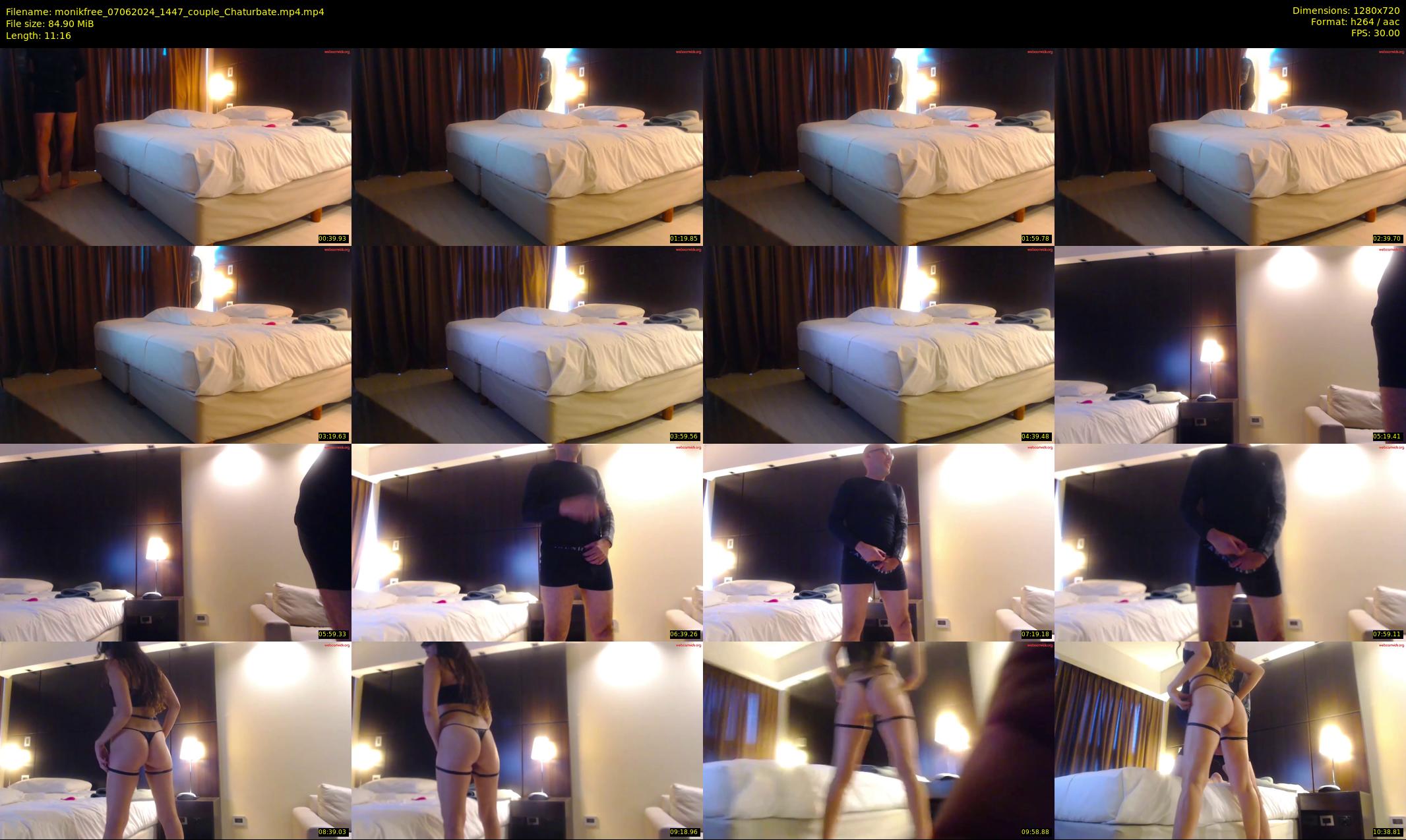 monikfree — 12 minute Chaturbate couple cam show recording, 720p, Jun 7, 2024