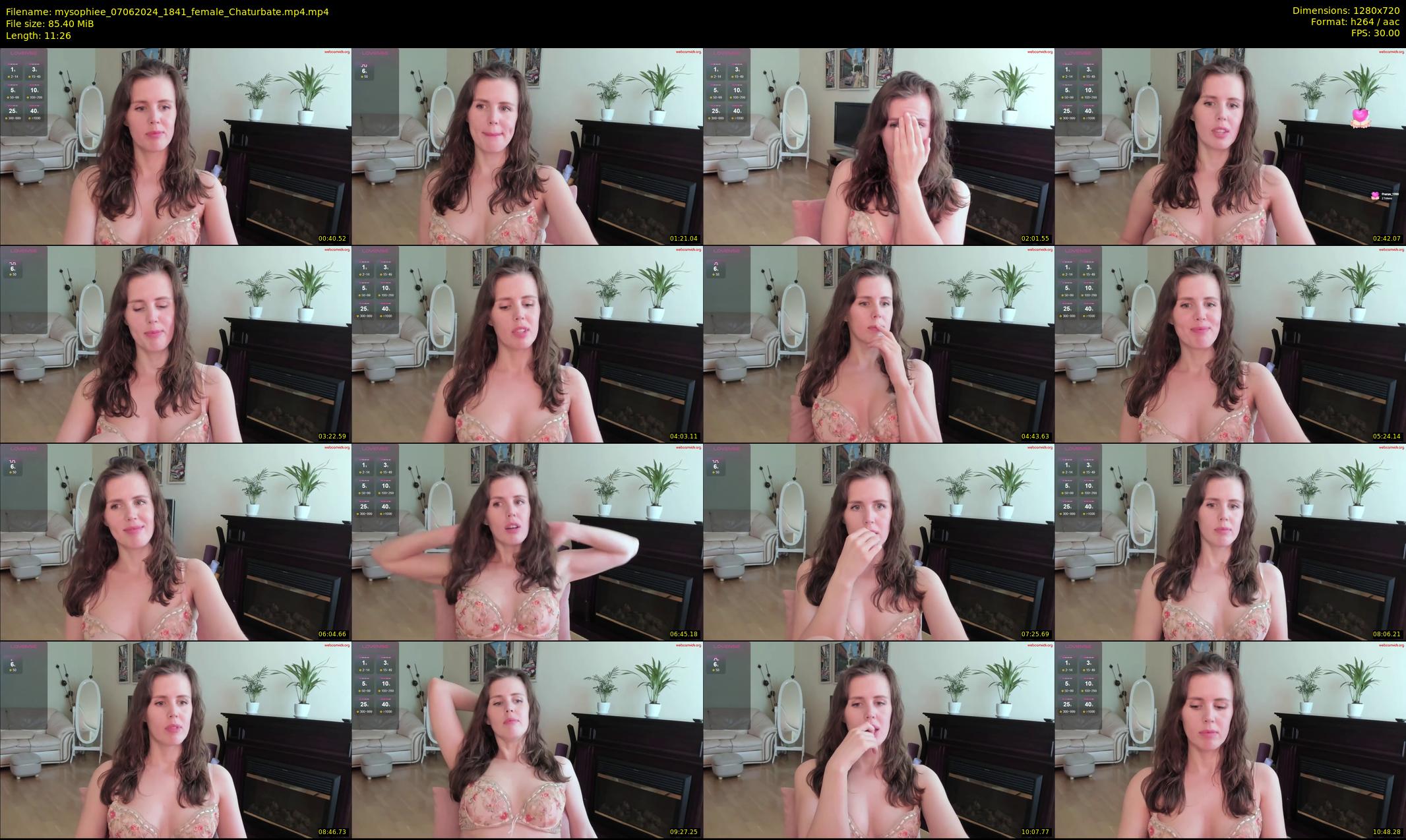 mysophiee — 12 minute Chaturbate female cam show recording, 720p, Jun 7, 2024