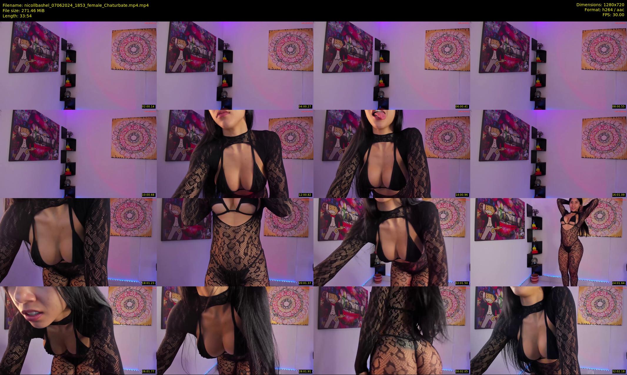 nicollbashel — 34 minute Chaturbate female cam show recording, 720p, Jun 7, 2024