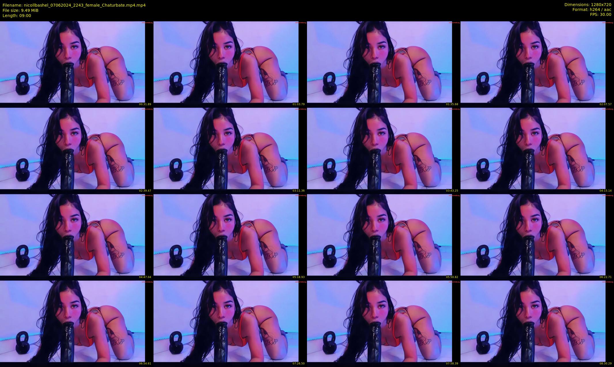 nicollbashel — 9 minute Chaturbate female cam show recording, 720p, Jun 7, 2024